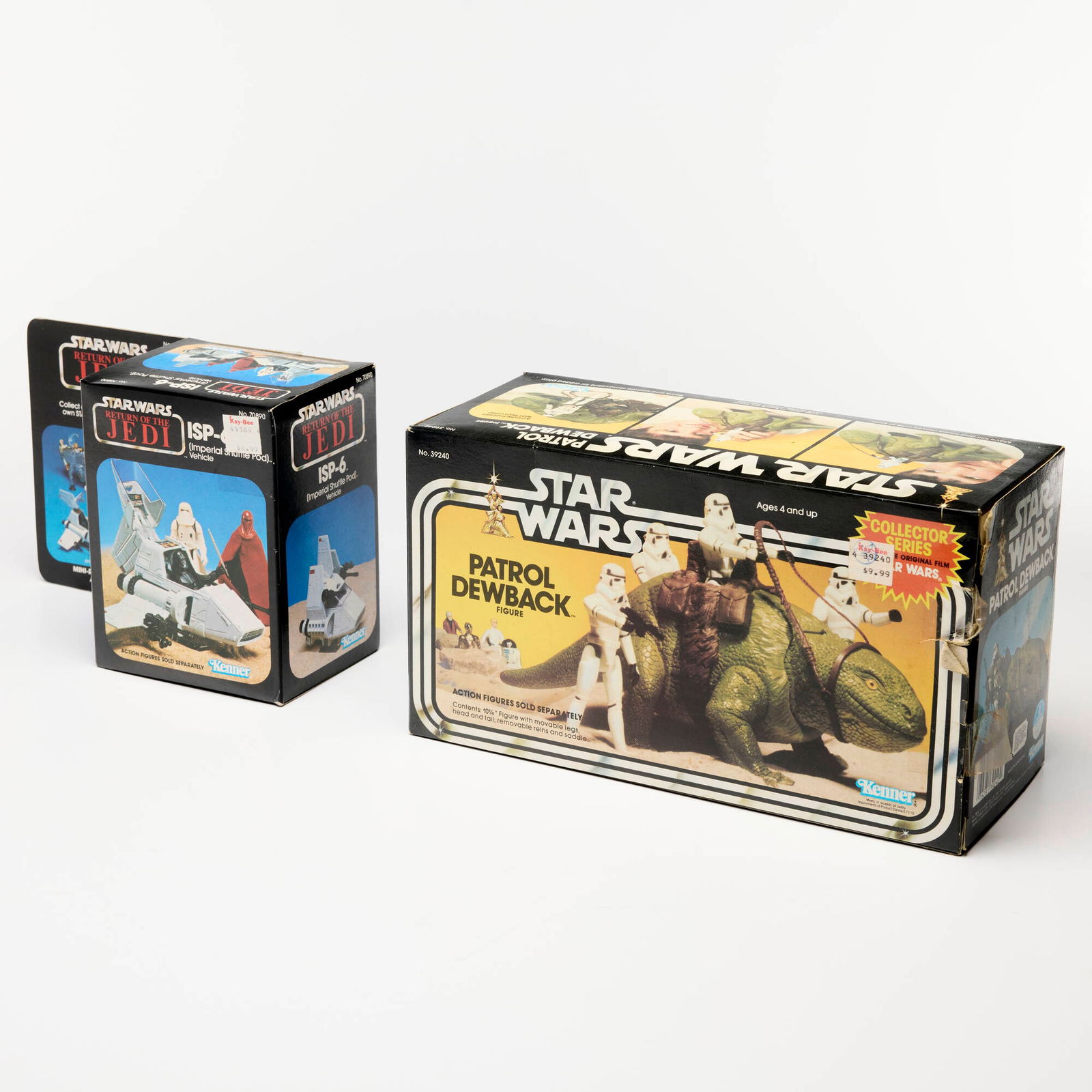 2PC 1983 Kenner Star Wars Patrol Dewback & ISP-6 Factory Sealed (1 of 2)