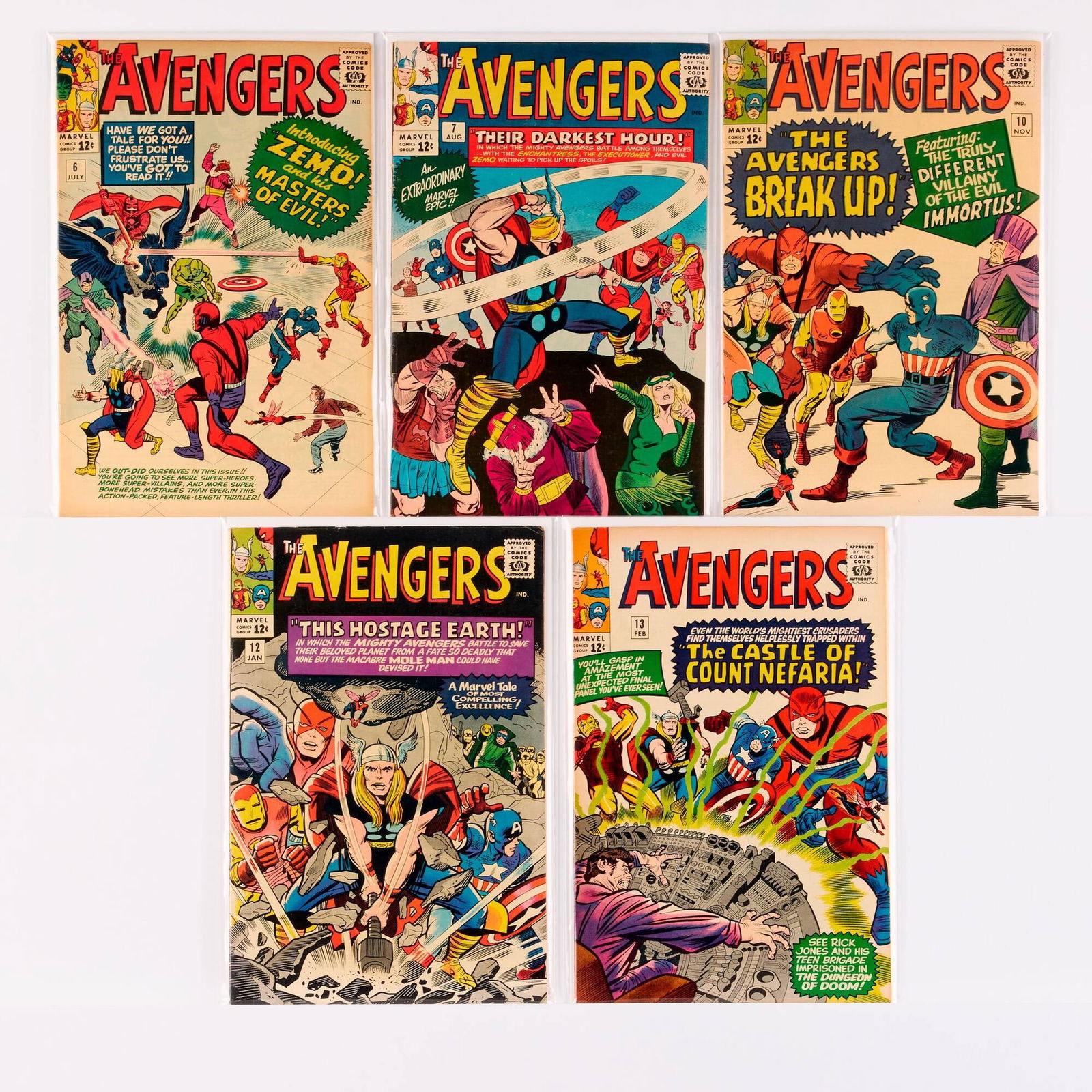 5 Marvel Comics Avengers #6-#13 Group (1 of 1)
