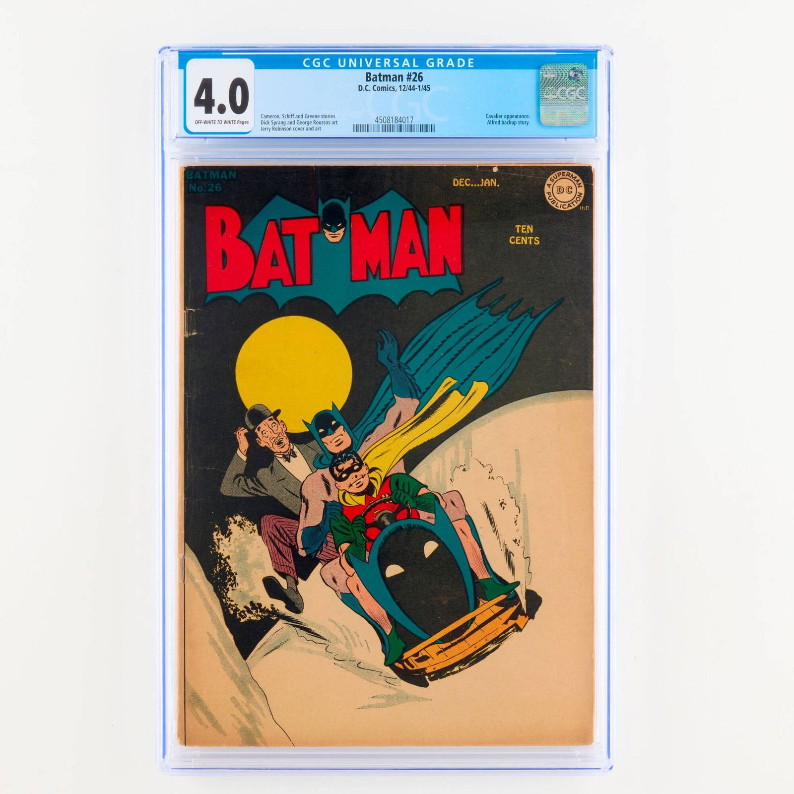 D.C. Comics Batman #26 CGC 4.0 (1 of 2)