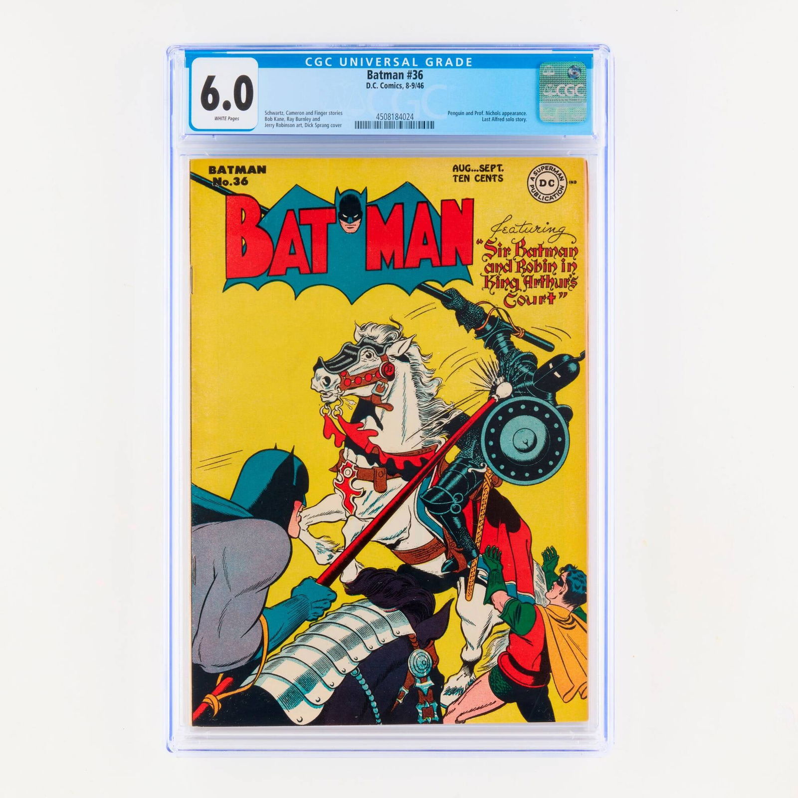 D.C. Comics Batman #36 CGC 6.0 (1 of 2)