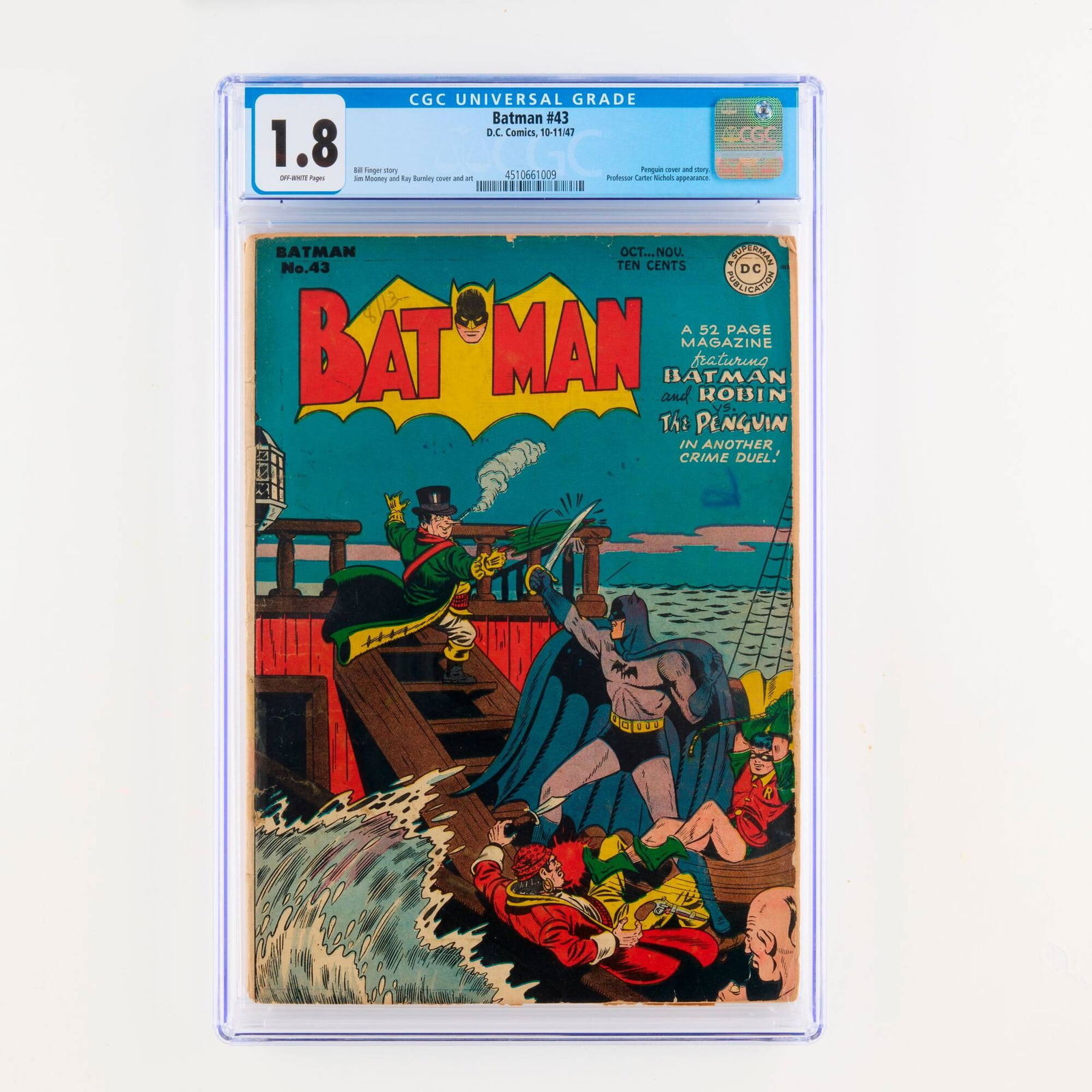 D.C. Comics Batman #43 CGC 1.8 (1 of 2)