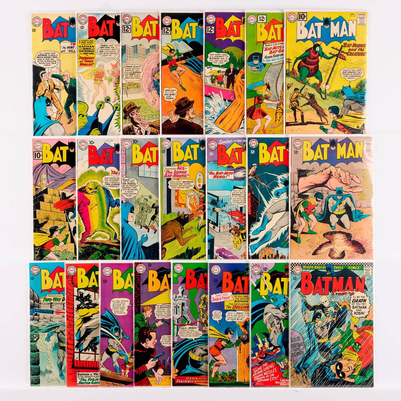 22 D.C. Comics Batman #134-#180 Group (1 of 1)