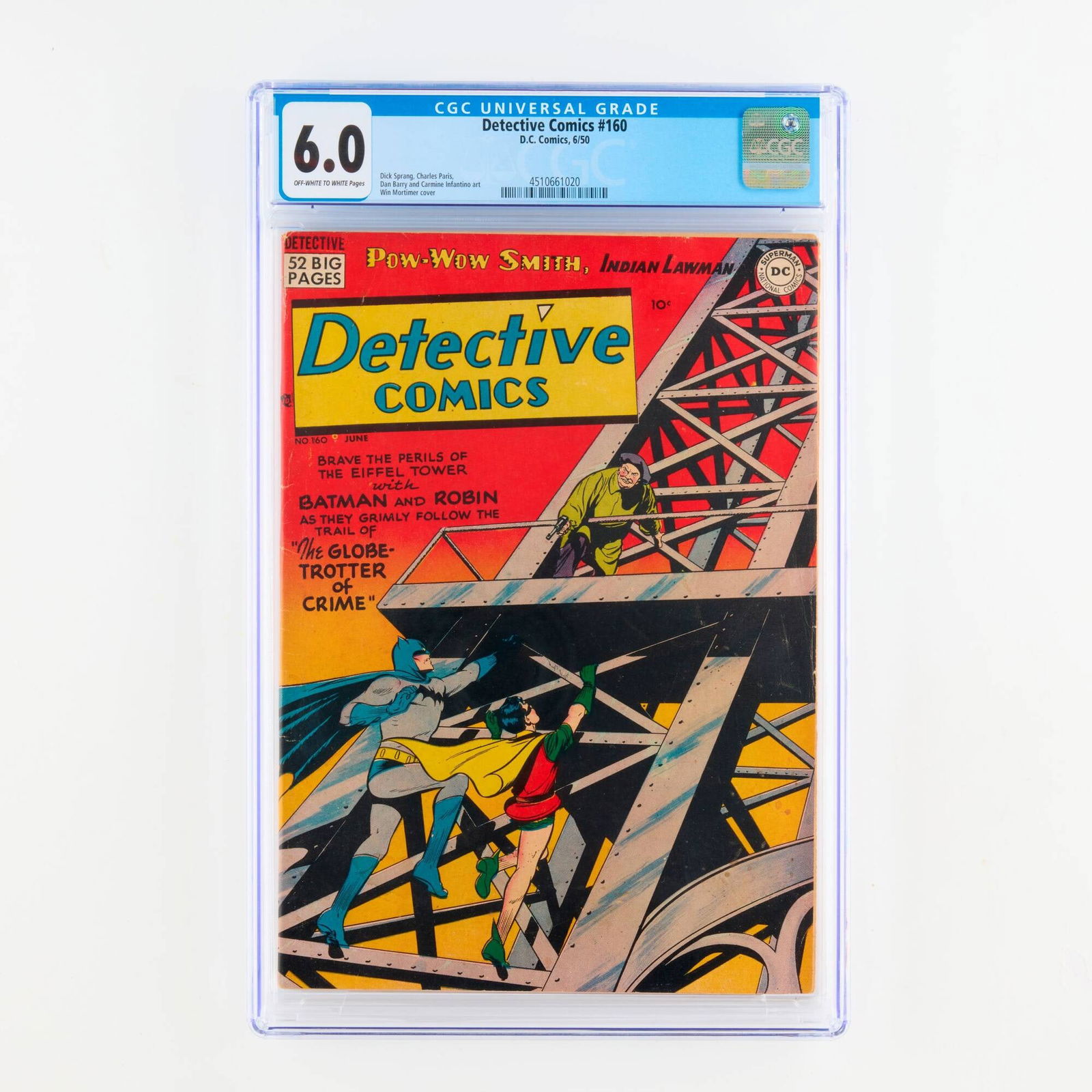 D.C. Comics Detective Comics #160 CGC 6.0 (1 of 2)