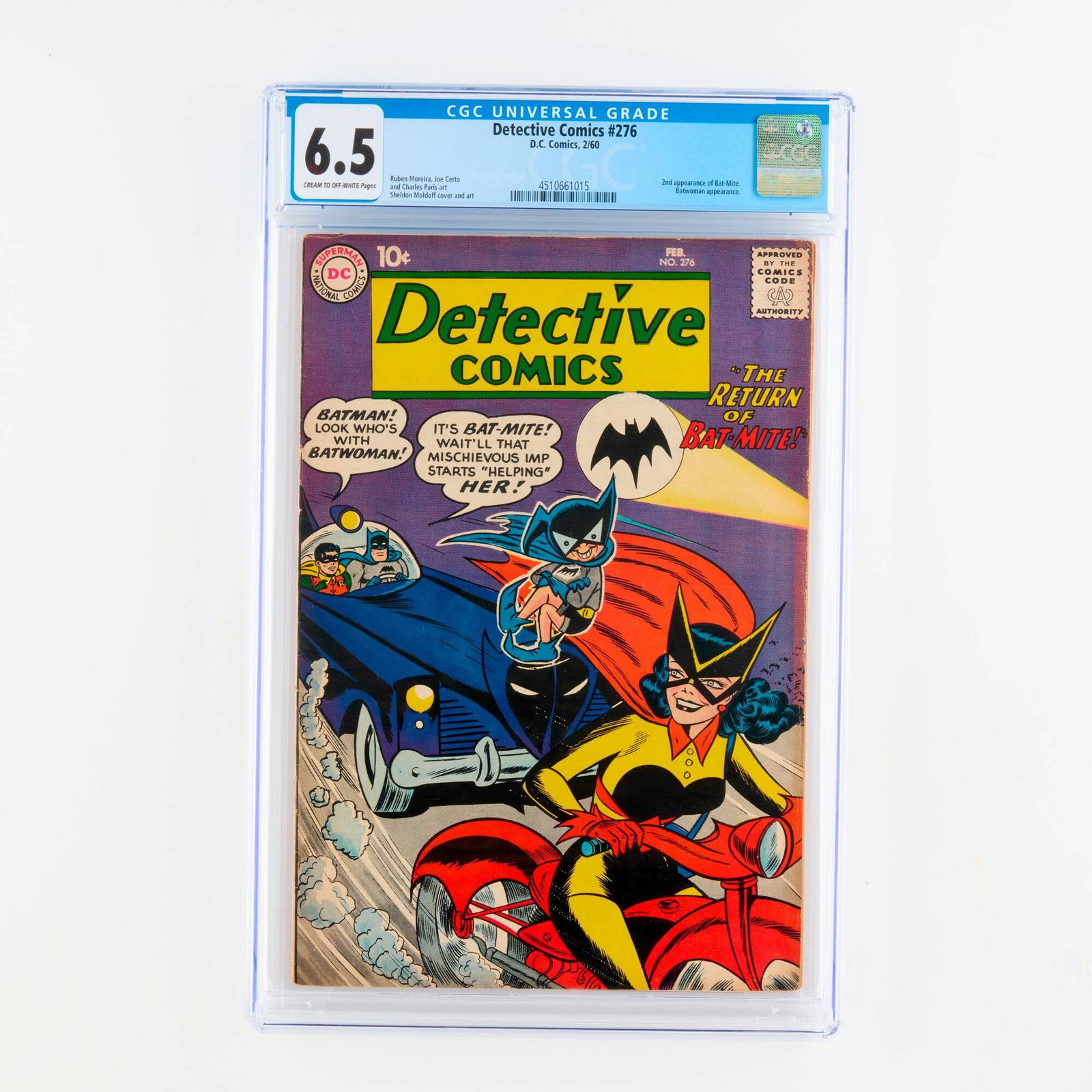 D.C. Comics Detective Comics #276 CGC 6.5 (1 of 2)