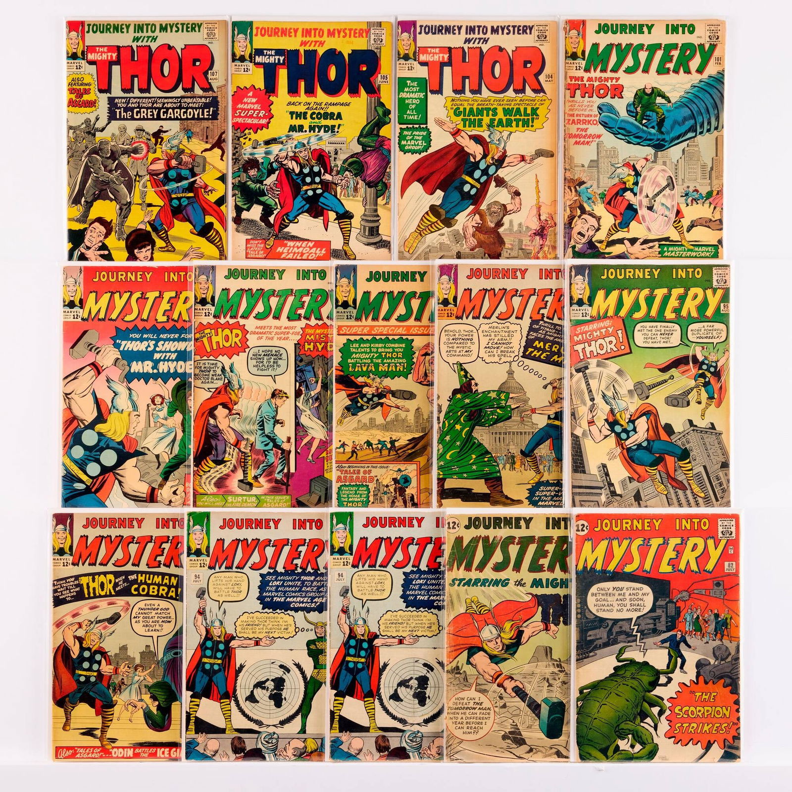 14 Marvel Comics Journey Into Mystery #82-#107 Group (1 of 1)