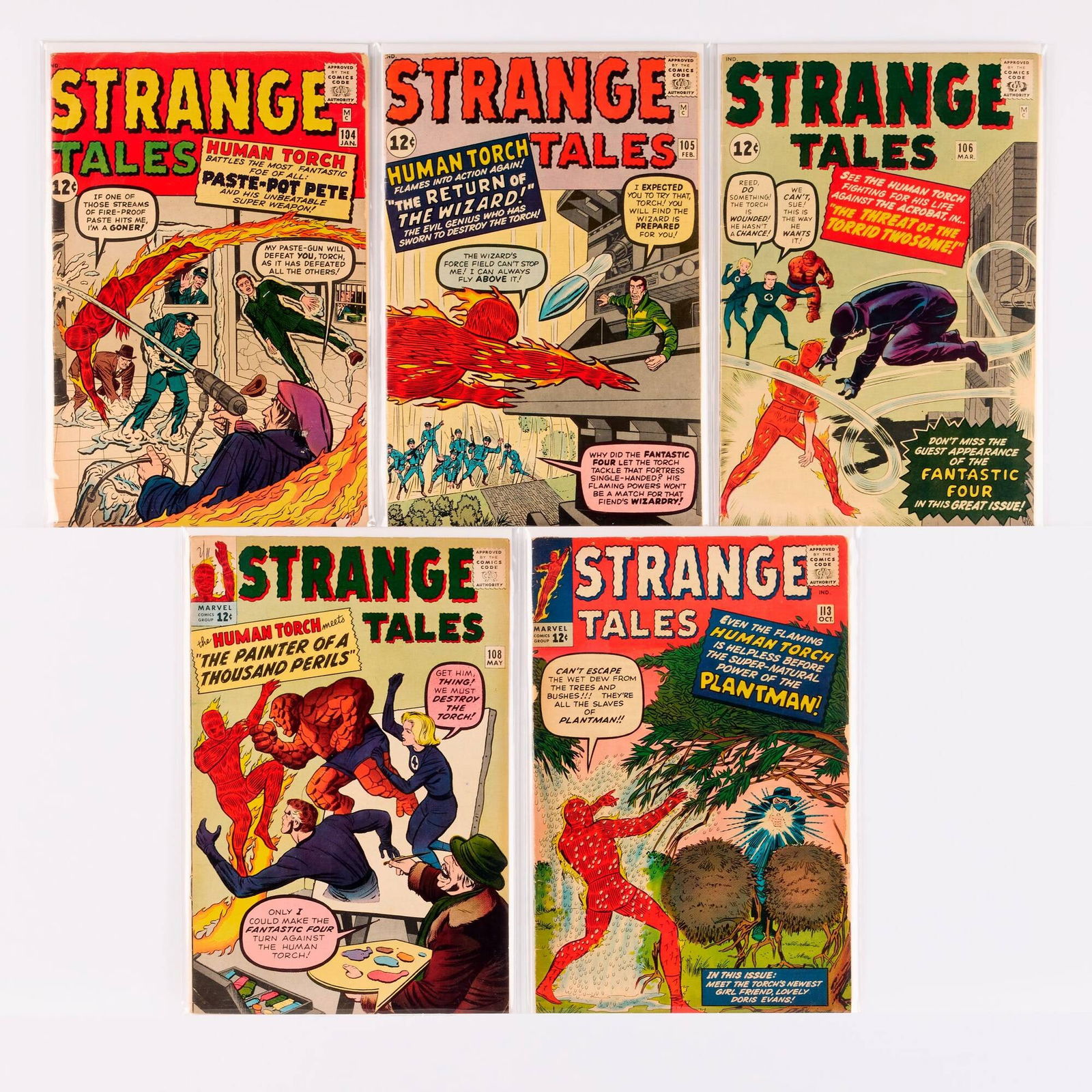5 Marvel Comics Strange Tales #104-#113 Group (1 of 1)