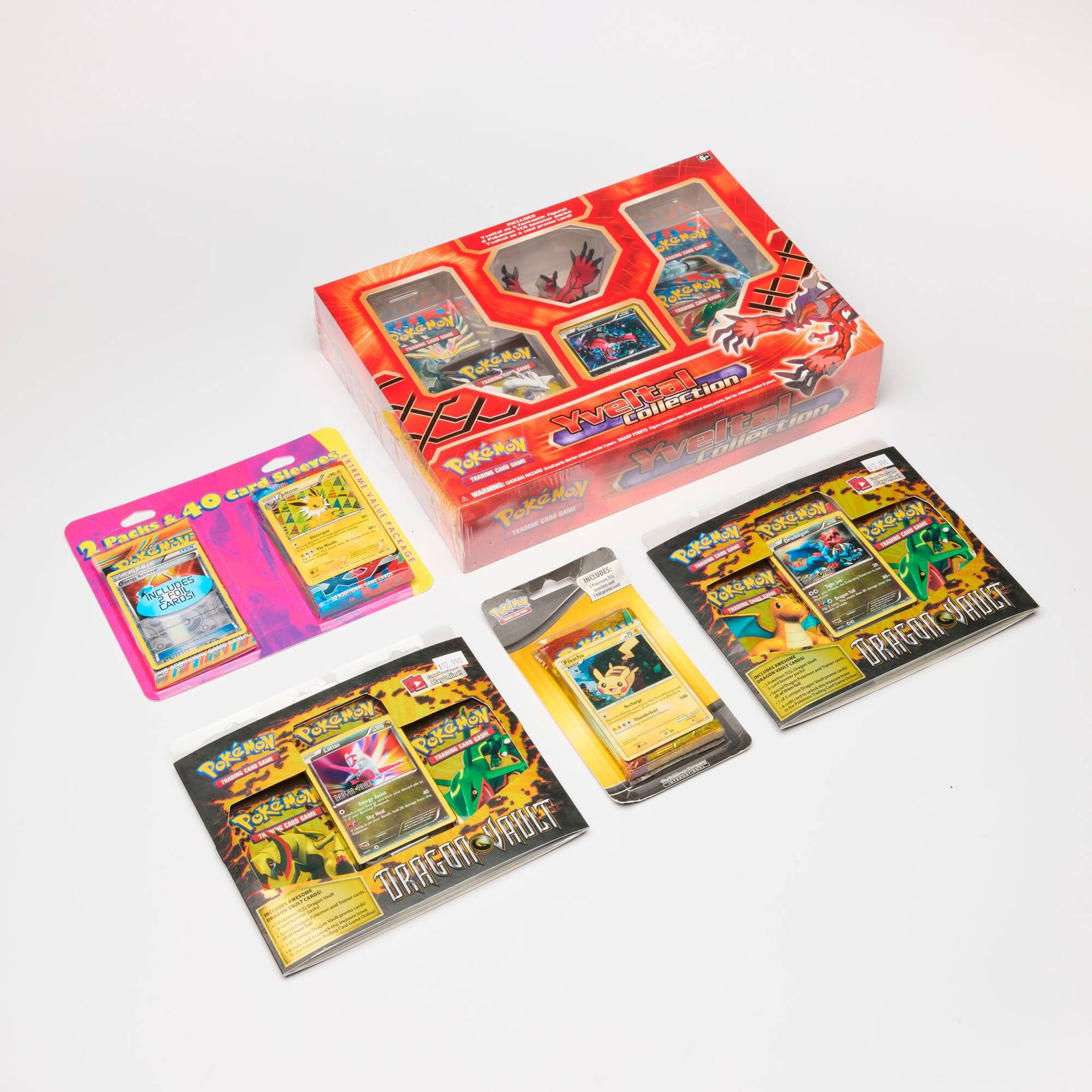 Five 2011-2014 Pokemon Factory Sealed Blister Pack Card Group (1 of 2)