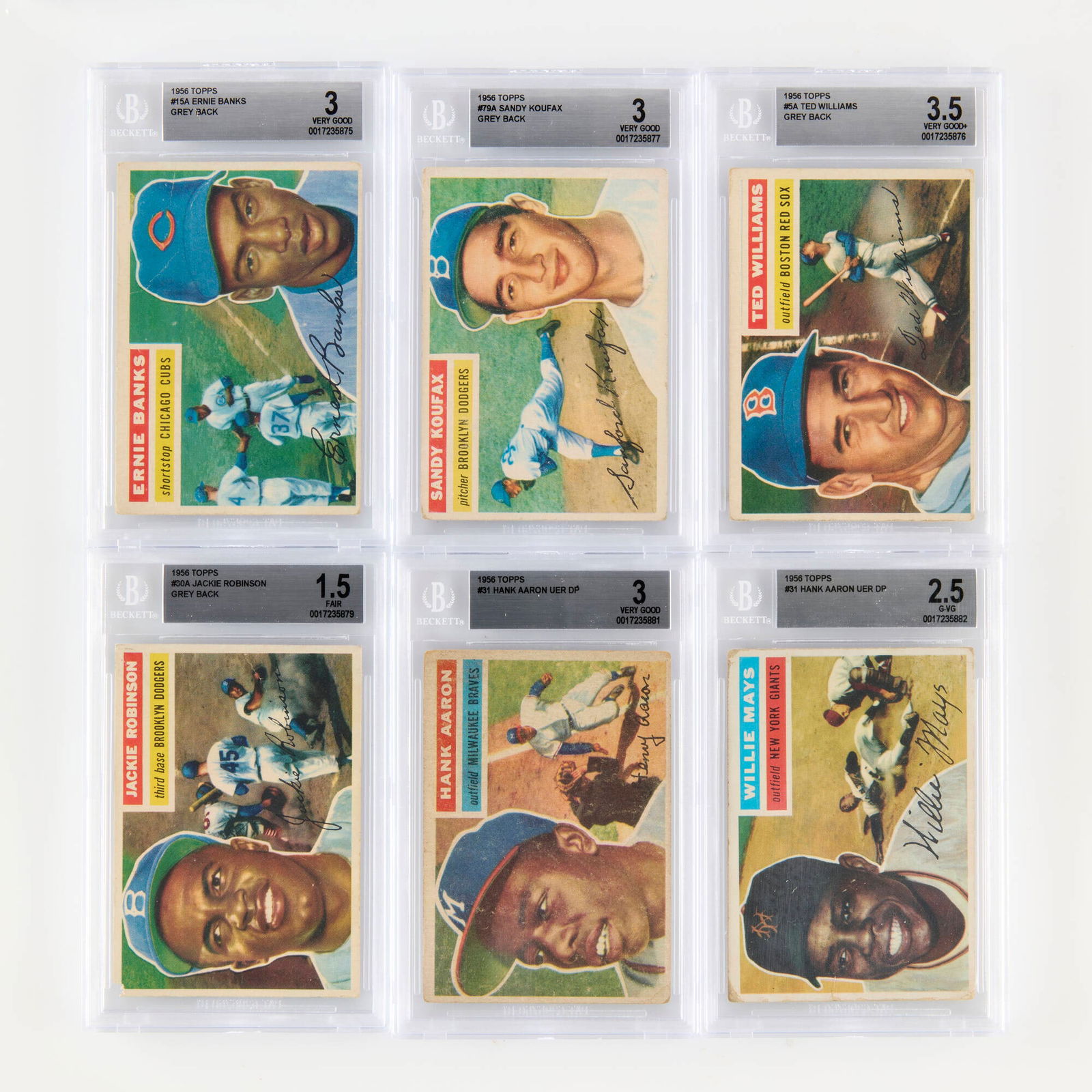 49PC 1956 Topps Baseball incl. BGS Graded Cards (1 of 12)