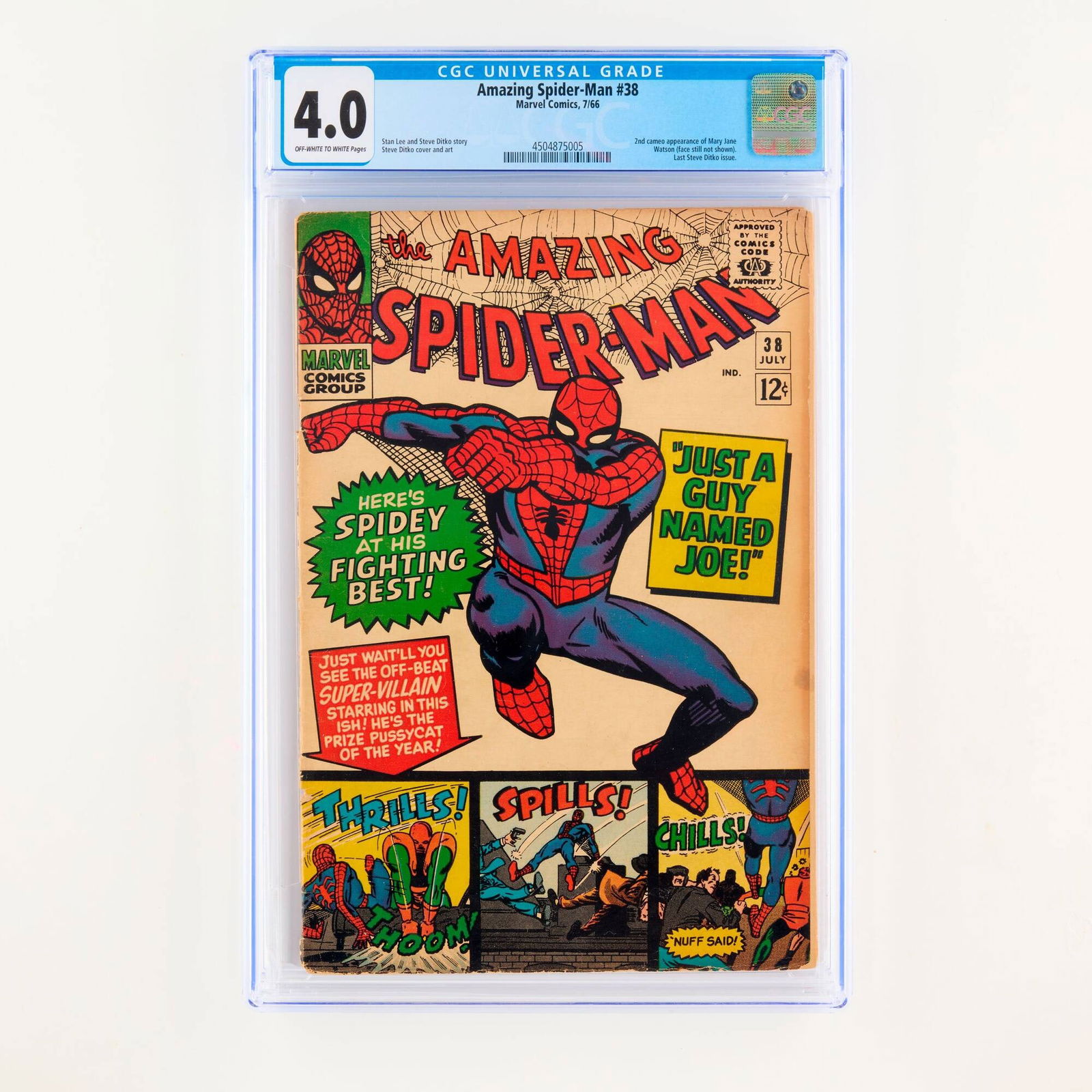Marvel Comics Amazing Spider-Man #38 CGC 4.0 (1 of 2)
