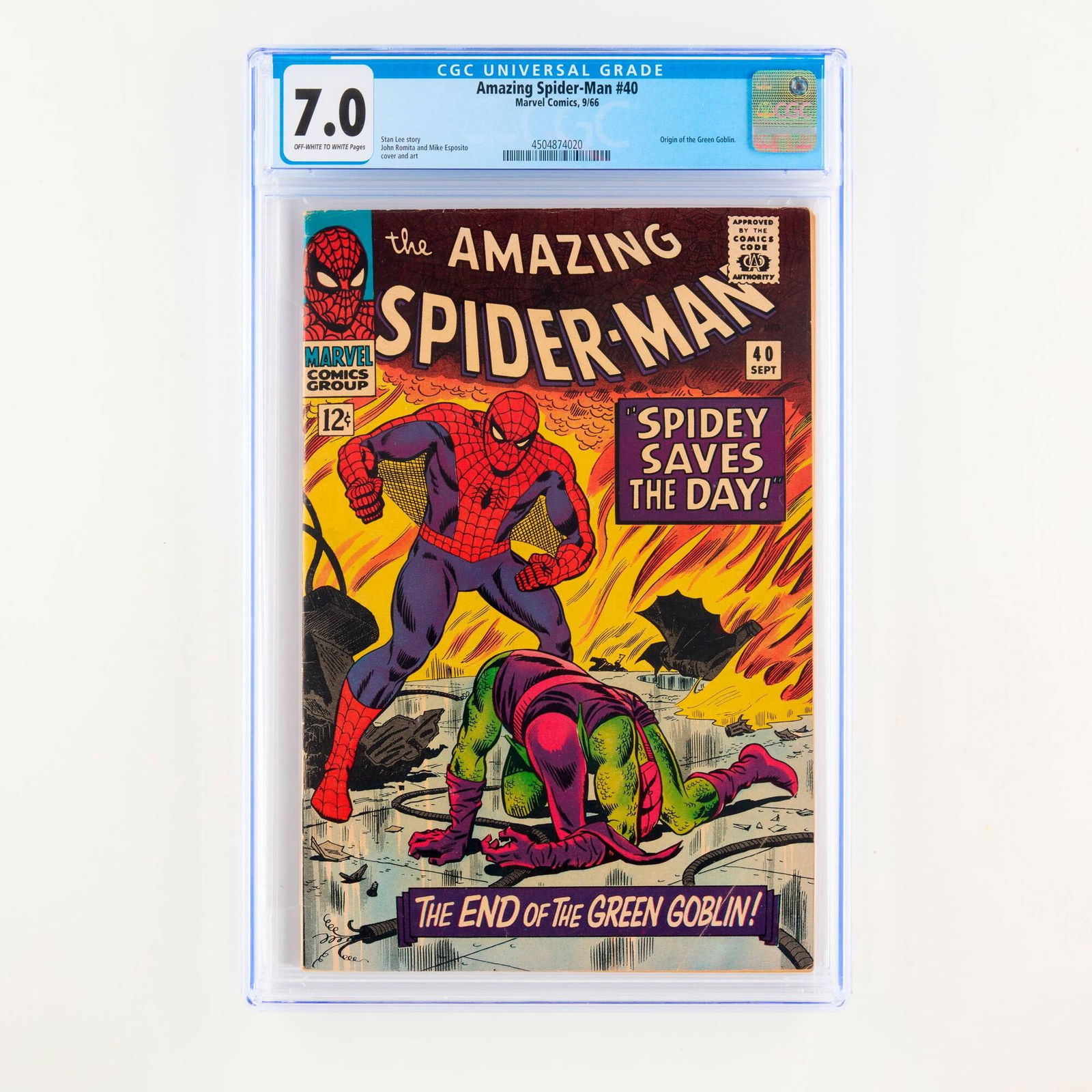 Marvel Comics Amazing Spider-Man #40 CGC 7.0 (1 of 2)