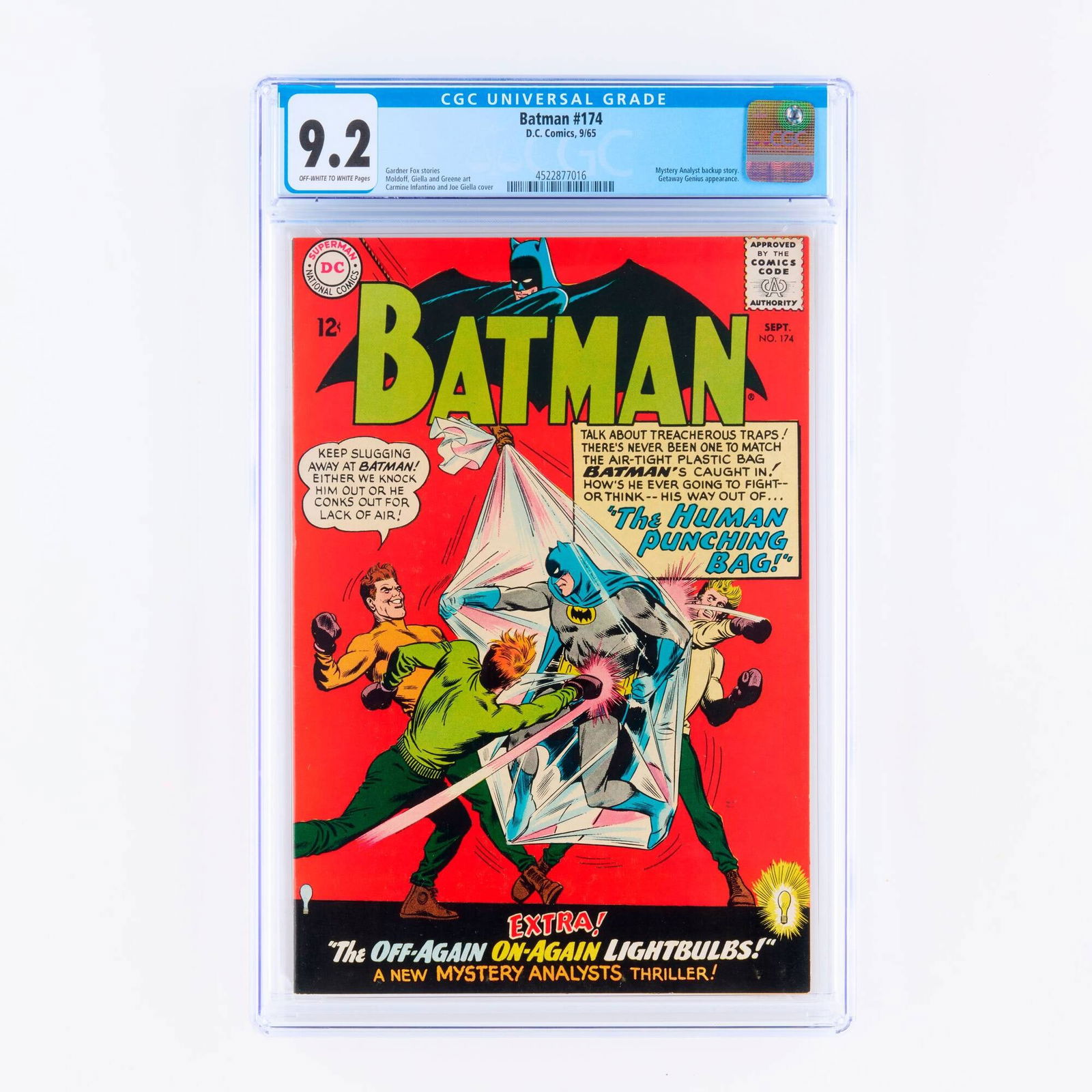 D.C. Comics Batman #174 CGC 9.2 (1 of 2)
