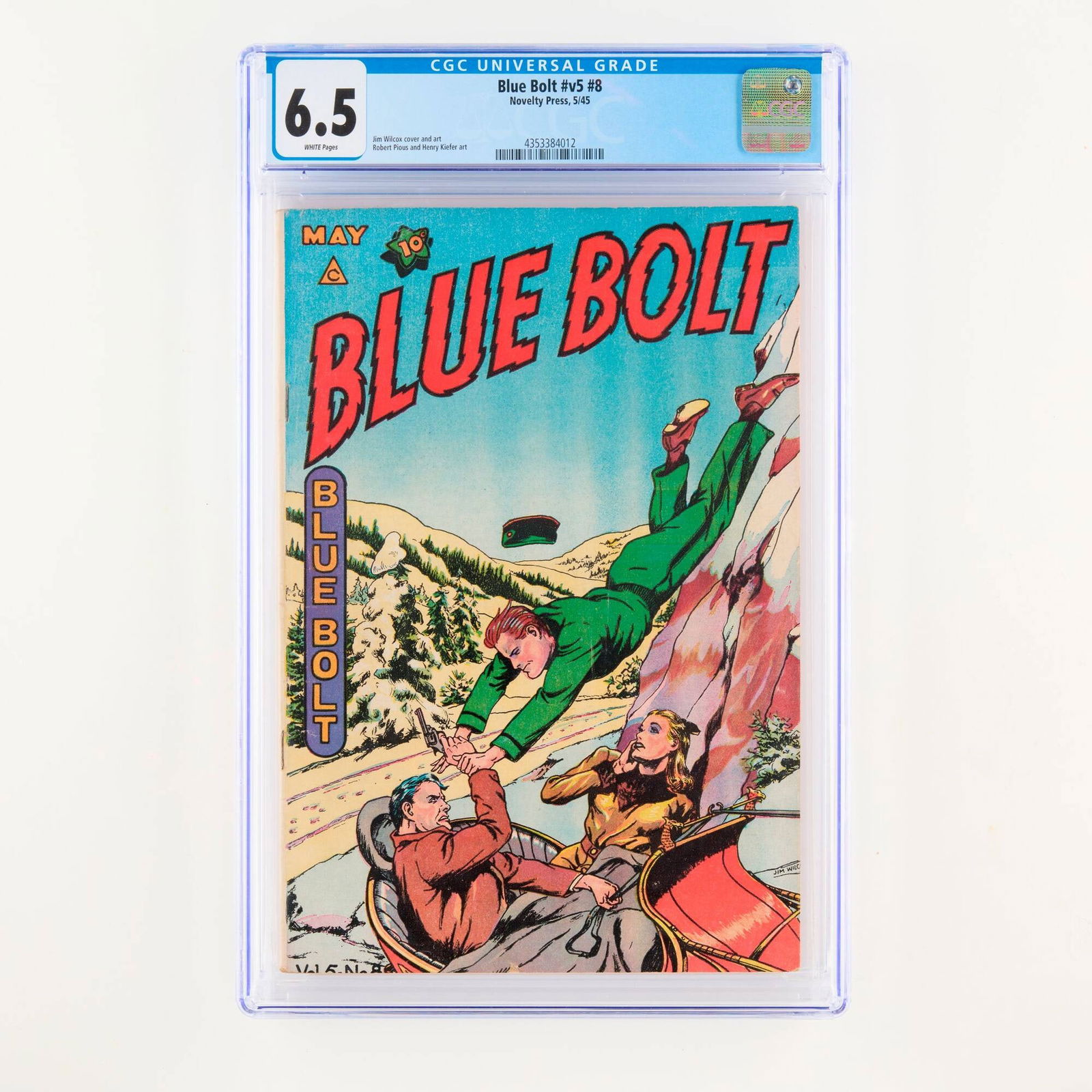 Novelty Press Blue Bolt v5 #8 CGC 6.5 (1 of 2)
