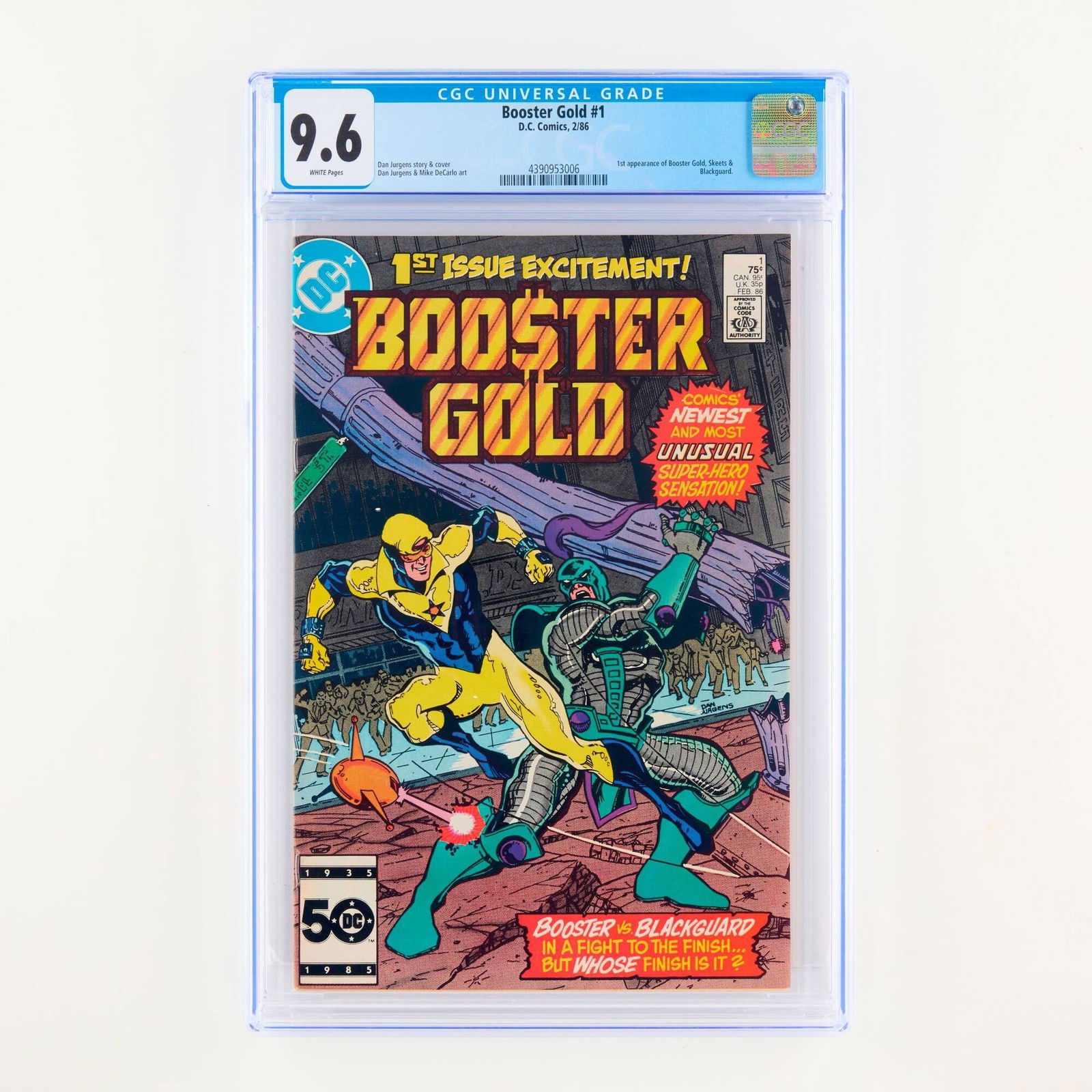 D.C. Comics Booster Gold #1 CGC 9.6 (1 of 2)