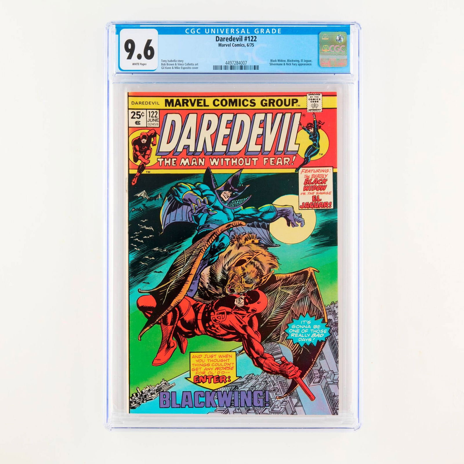 Marvel Comics Daredevil #122 CGC 9.6 (1 of 2)
