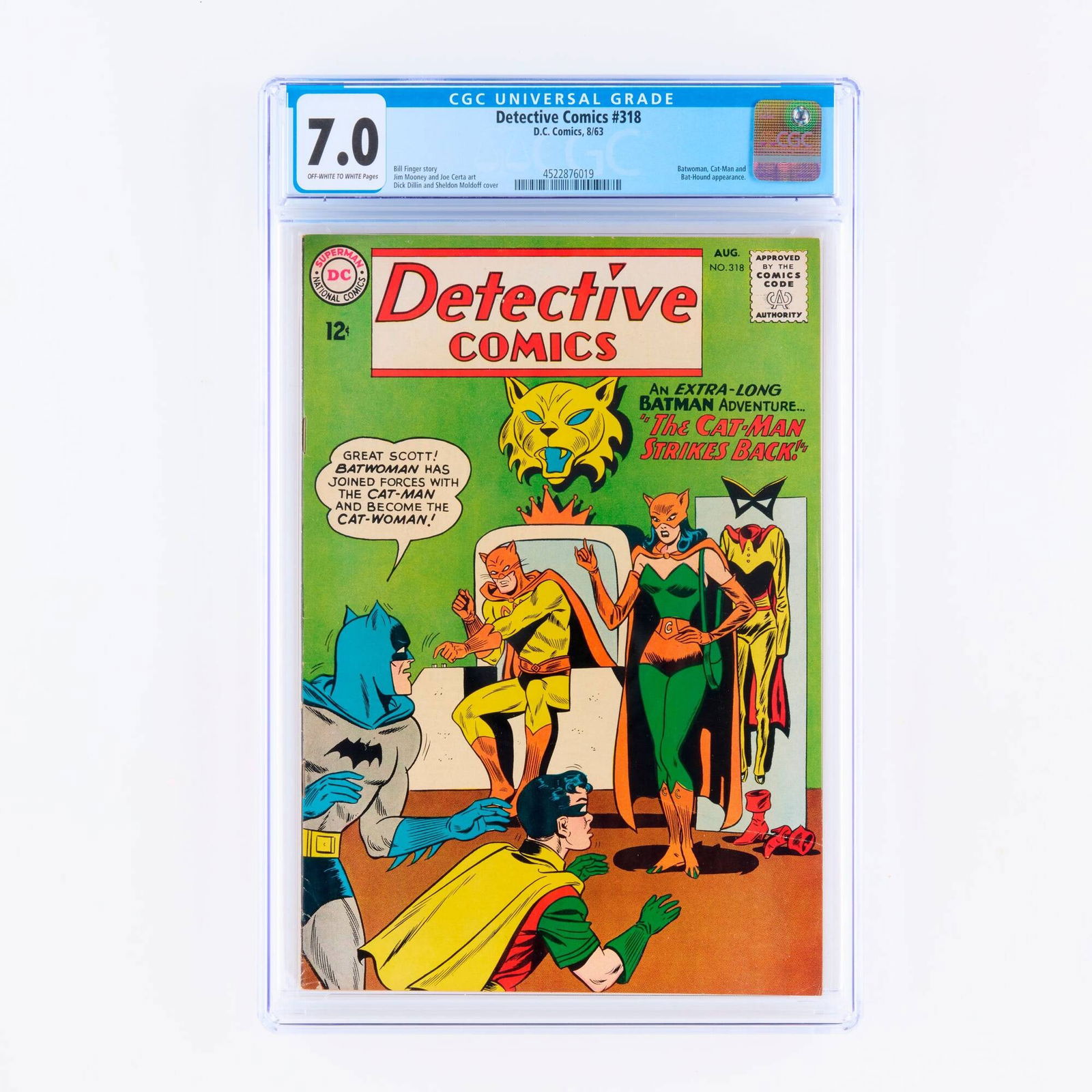 D.C. Comics Detective Comics #318 CGC 7.0 (1 of 2)