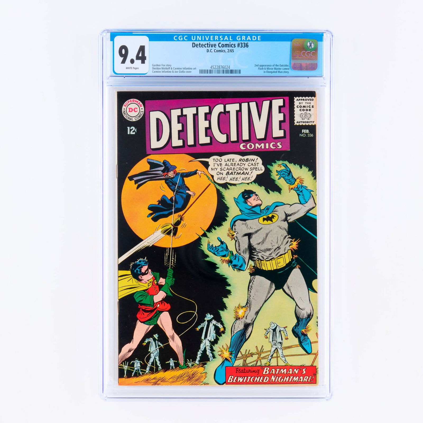 D.C. Comics Detective Comics #336 CGC 9.4 (1 of 2)