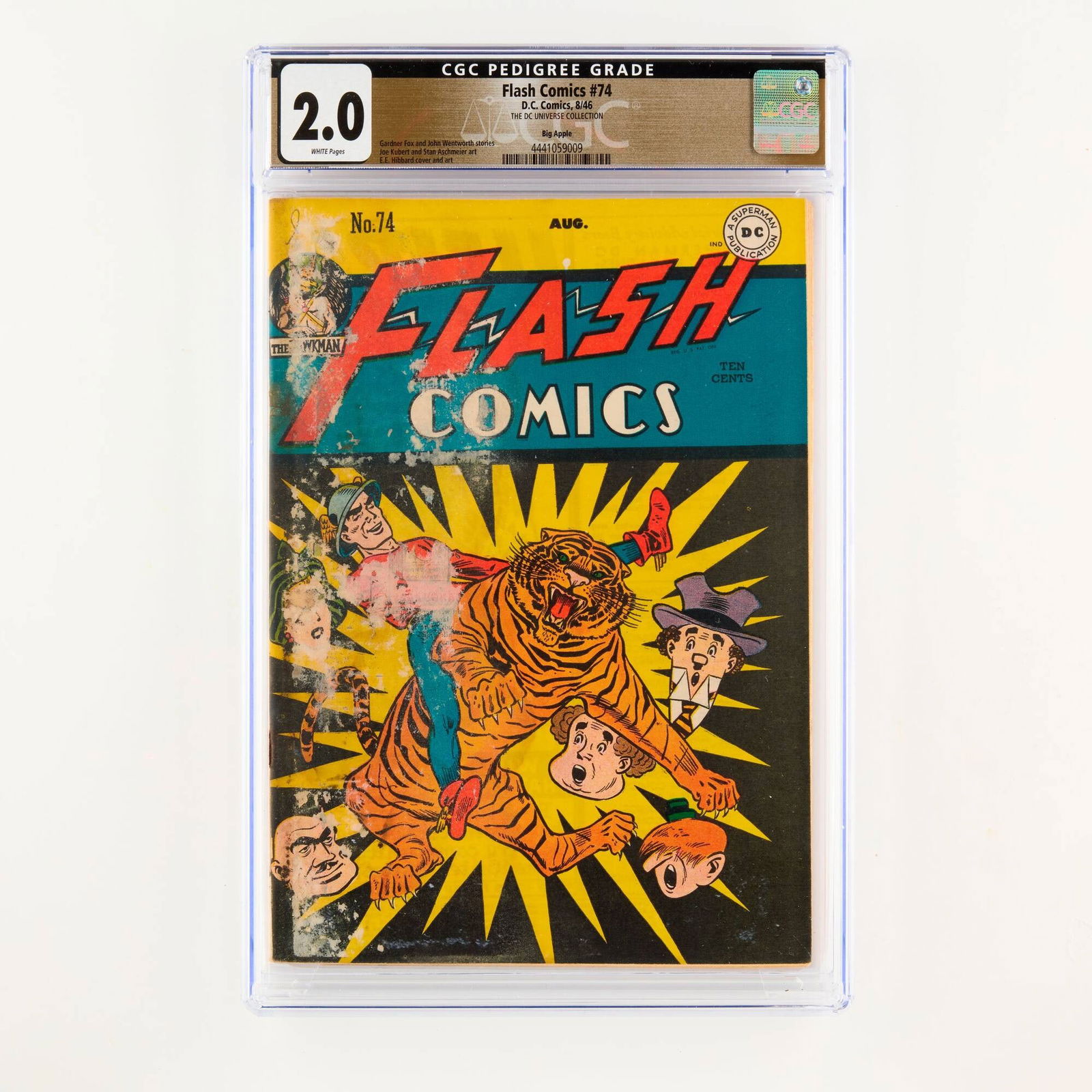 D.C. Comics Flash Comics #74 CGC 2.0 Big Apple Pedigree (1 of 2)