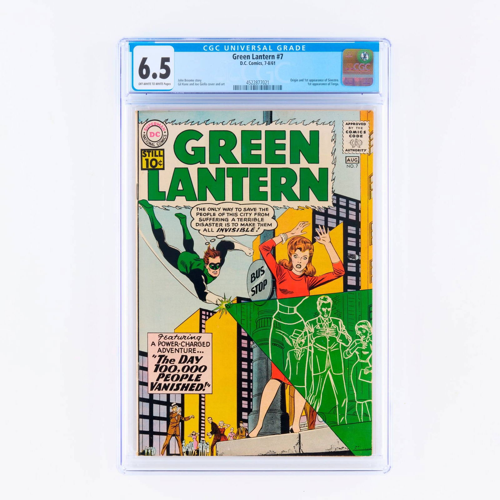 D.C. Comics Green Lantern #7 CGC 6.5 (1 of 2)