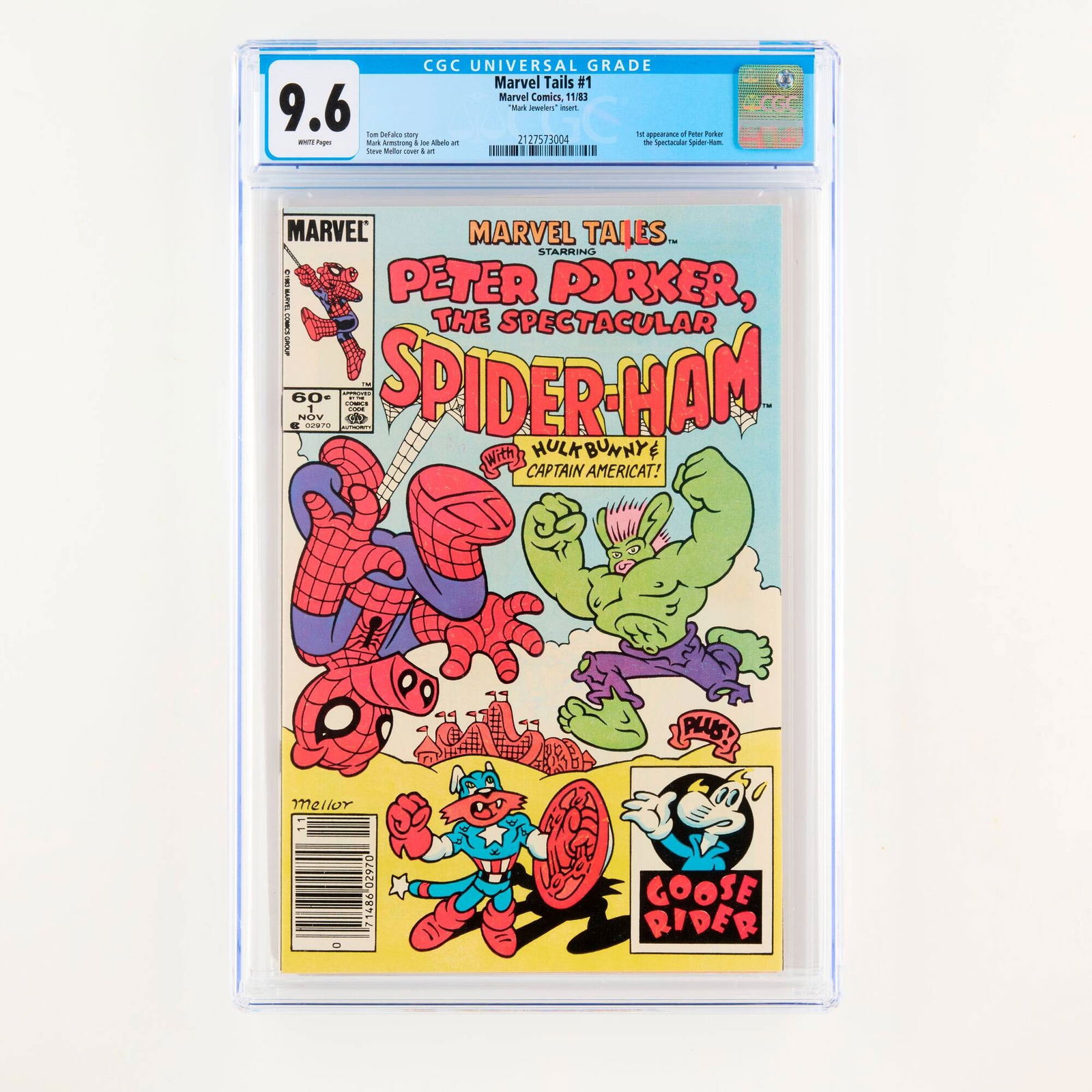 Marvel Comics Marvel Tails #1 CGC 9.6 Newsstand Mark Jewelers (1 of 2)