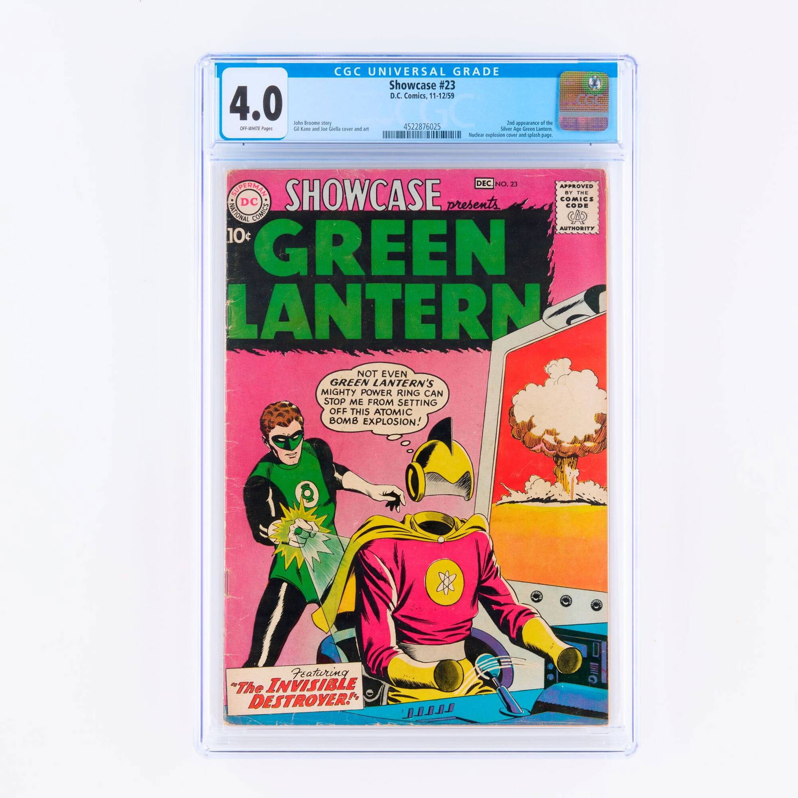 D.C. Comics Showcase #23 CGC 4.0 (1 of 2)