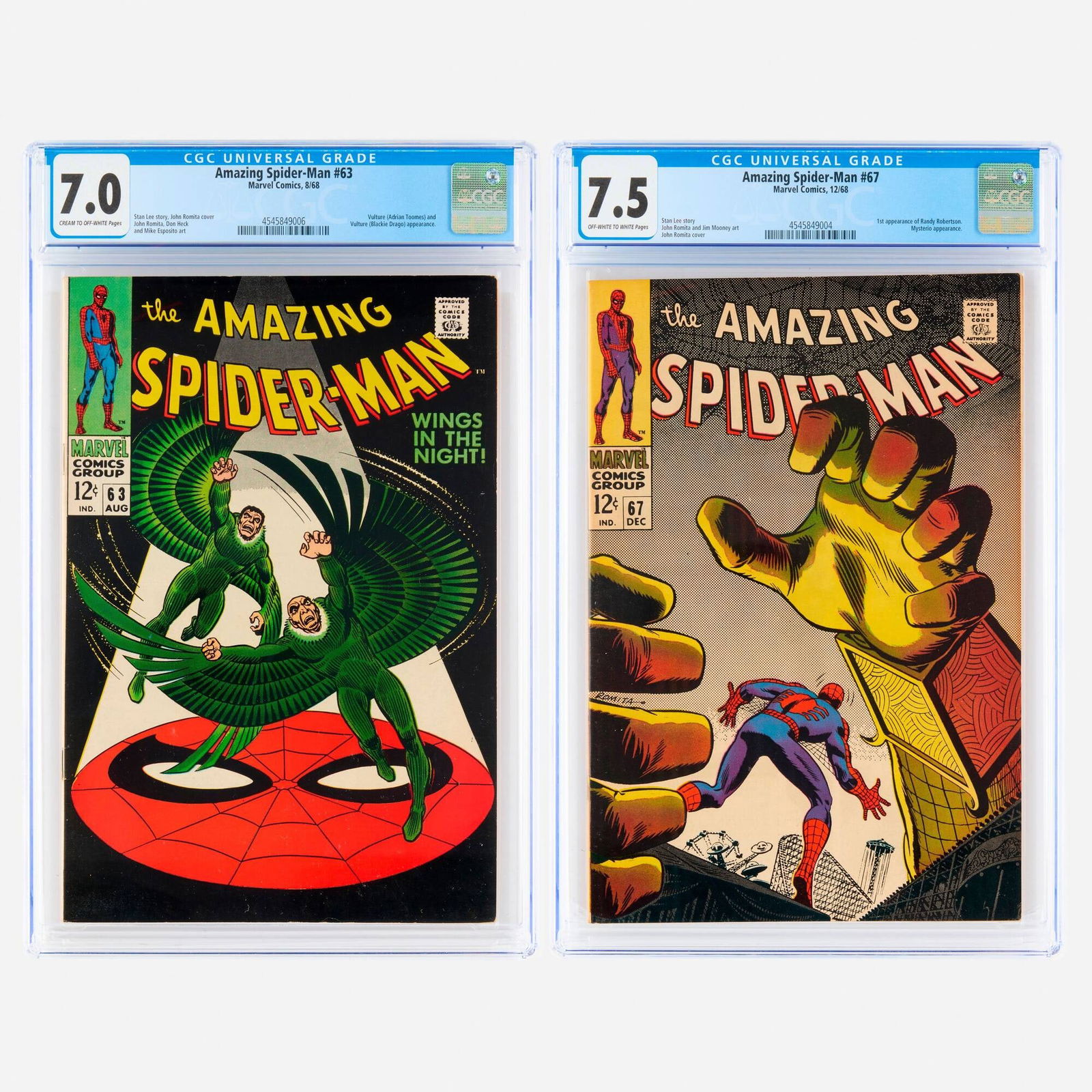 2 Marvel Comics Amazing Spider-Man #63 & #67 Group (1 of 2)