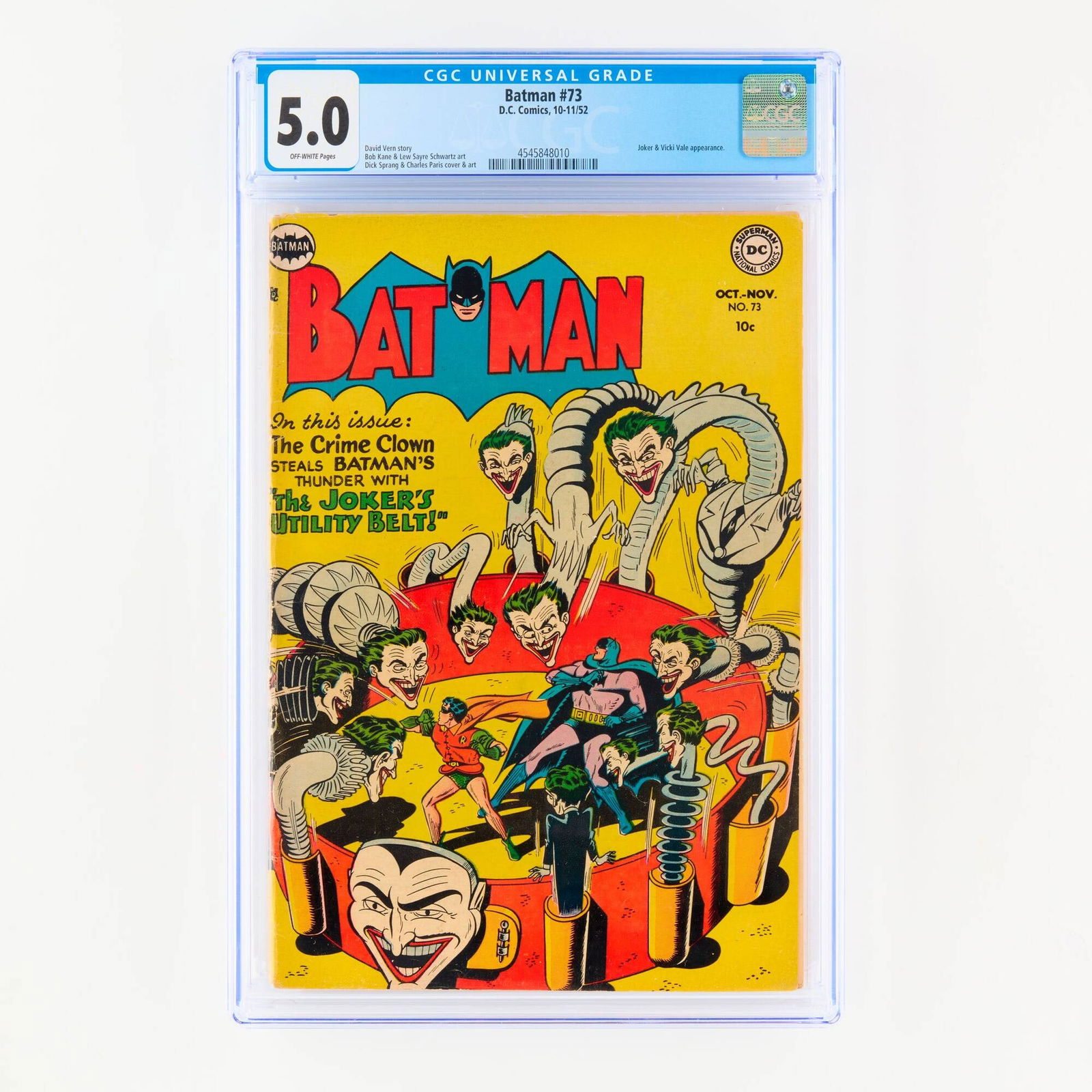 D.C. Comics Batman #73 CGC 5.0 (1 of 2)