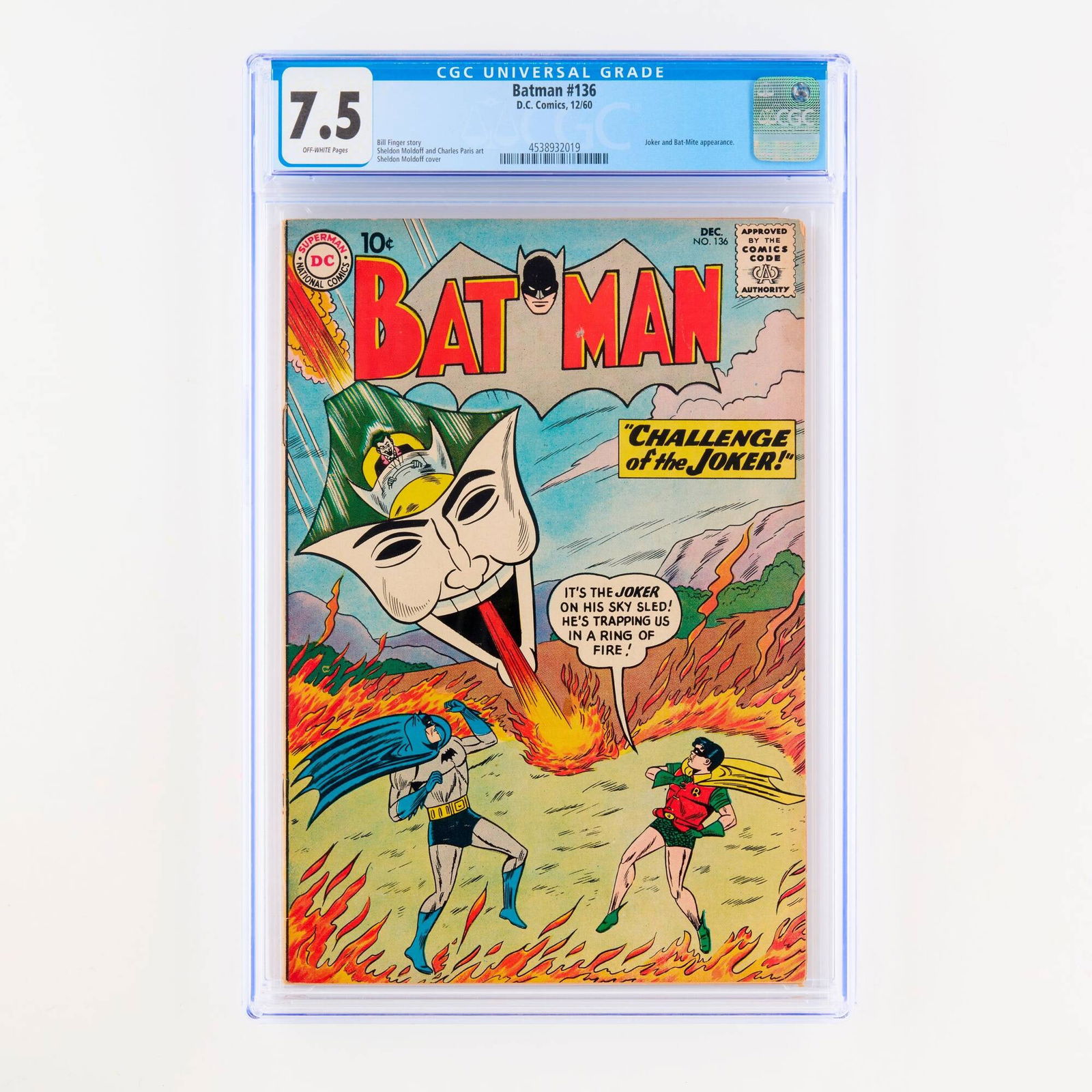 D.C. Comics Batman Comics #136 CGC 7.5 (1 of 2)