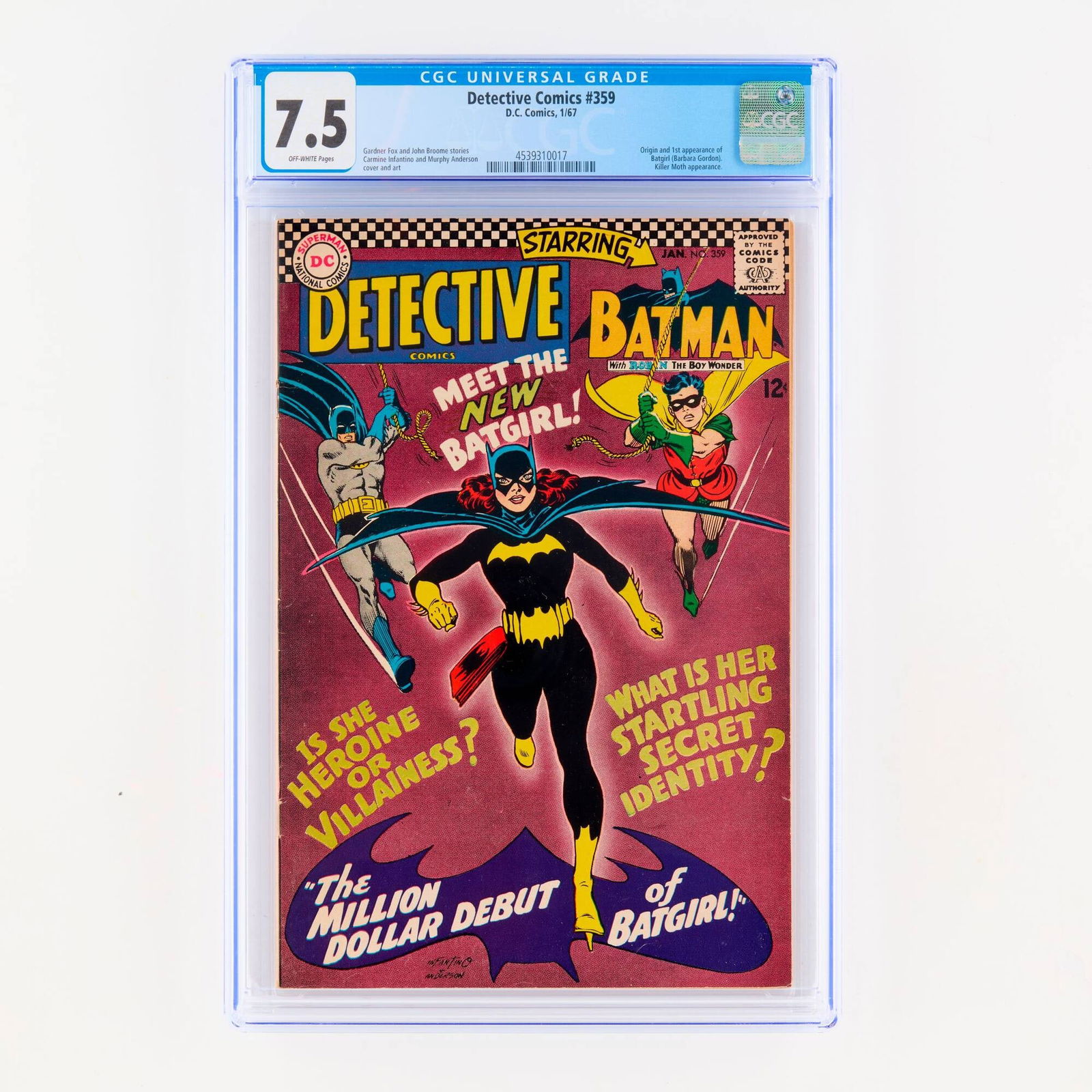D.C. Comics Detective Comics #359 CGC 7.5 (1 of 2)