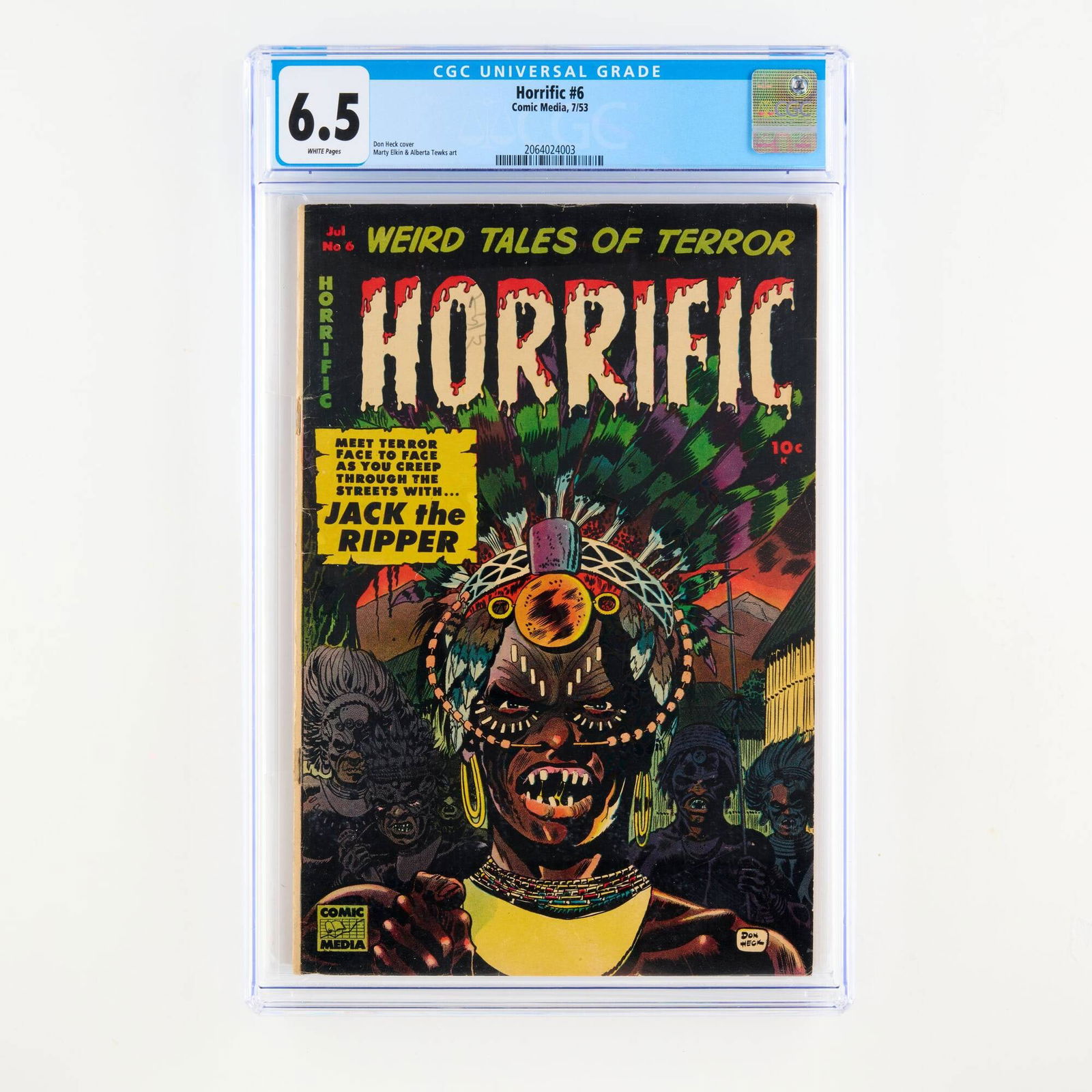 Comic Media Horrific #6 CGC 6.5 (1 of 2)