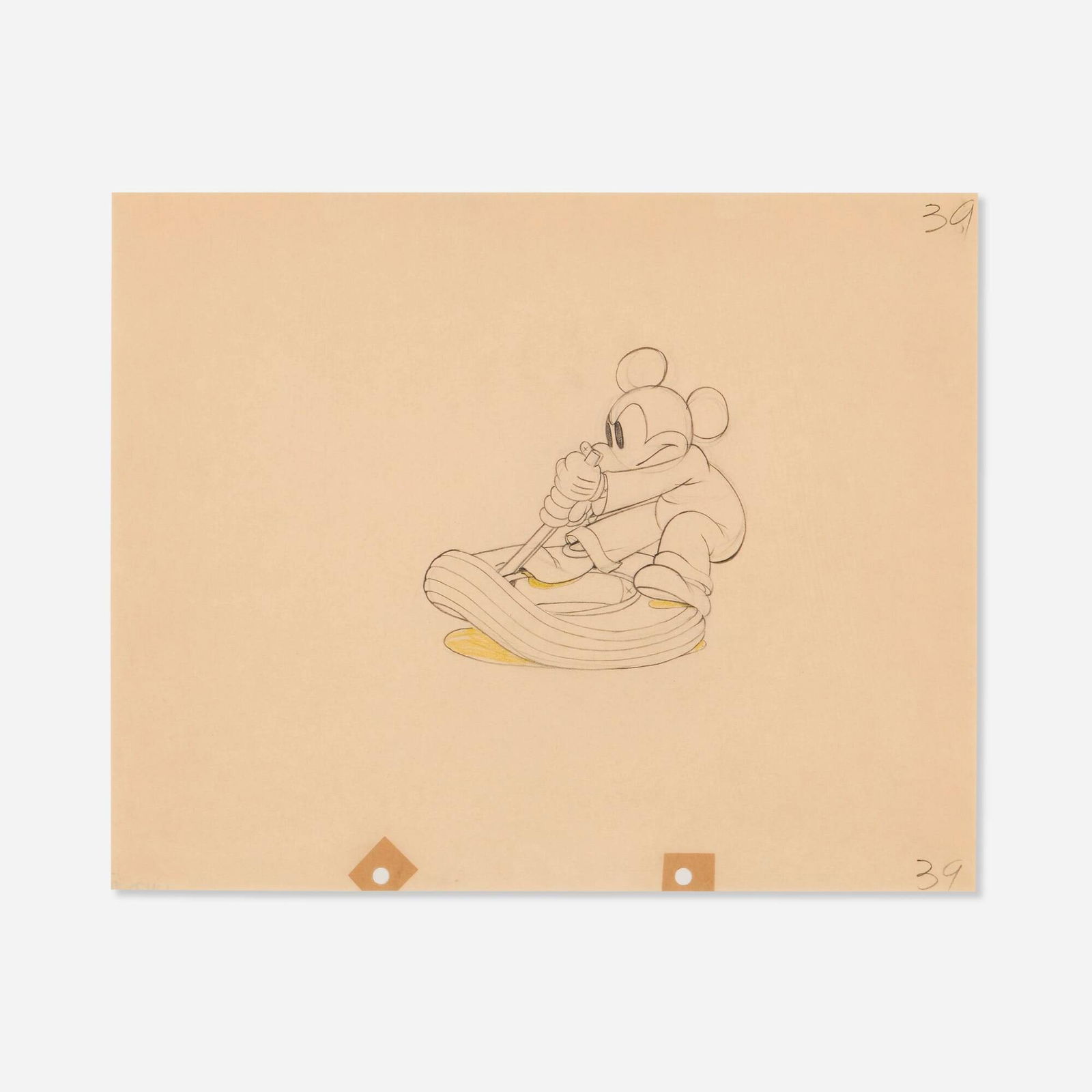 Mickey's Service Station Mickey Mouse Production Drawing (Walt Disney, 1935) (1 of 2)