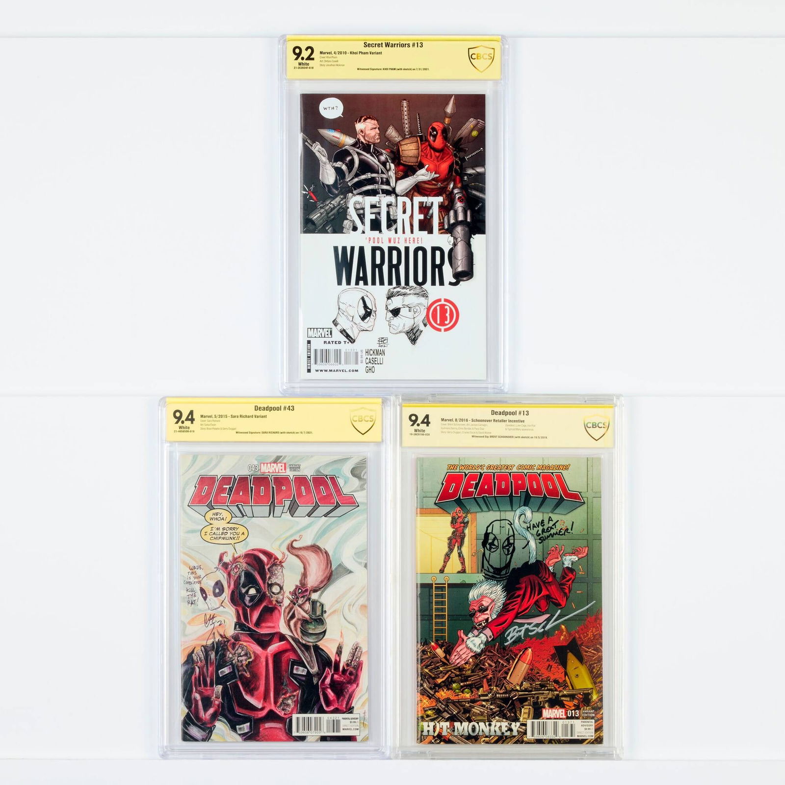 3 Marvel Comics Deadpool and Deadpool Appearance CBCS Group (1 of 2)