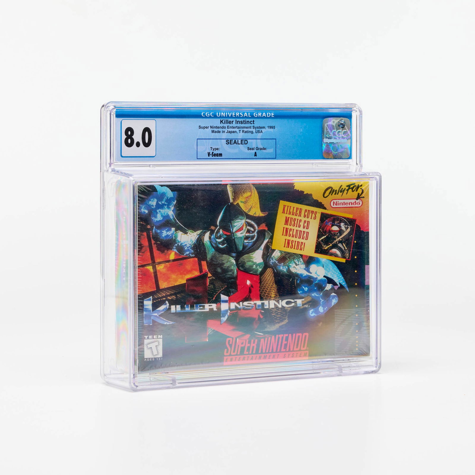 1995 Killer Instinct Nintendo SNES CGC 8.0 Sealed (1 of 2)