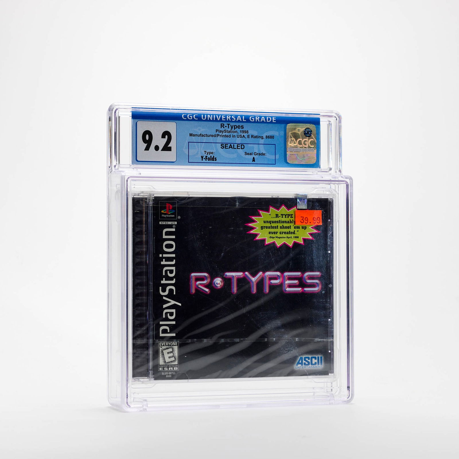 1998 R-Types Sony PS1 CGC 9.2 Sealed (1 of 2)