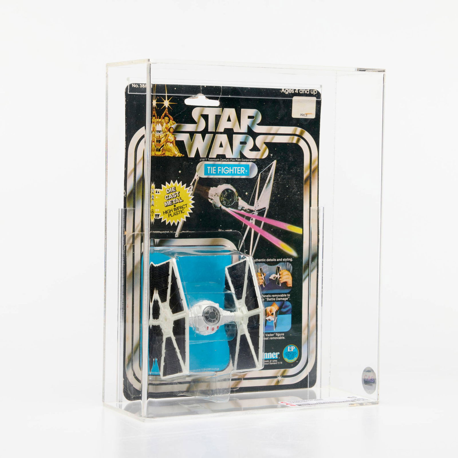 1978 Kenner Star Wars 12 Back Diecast Tie Fighter CAS 65 (1 of 3)