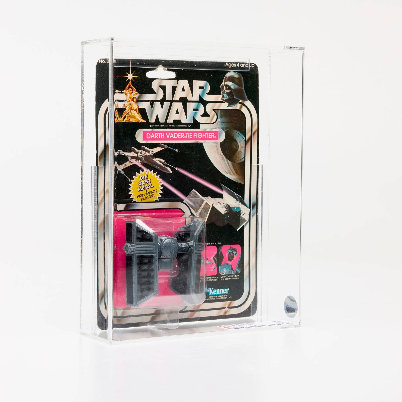 1978 Kenner Star Wars 21 Back Diecast Darth Vader Tie Fighter CAS 70 (1 of 3)