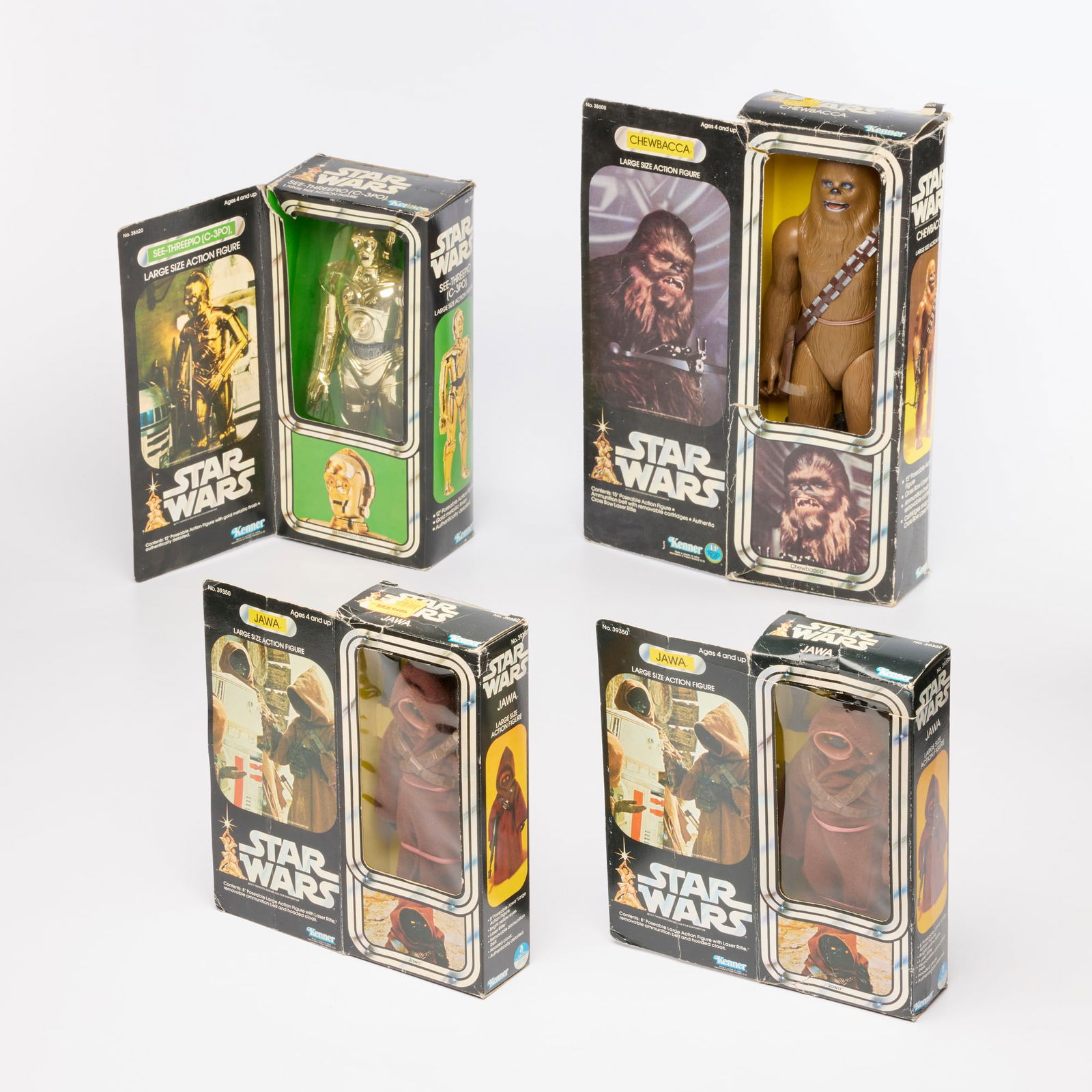 Four 1979 Kenner Star Wars 12" Series Figures Unused (1 of 2)