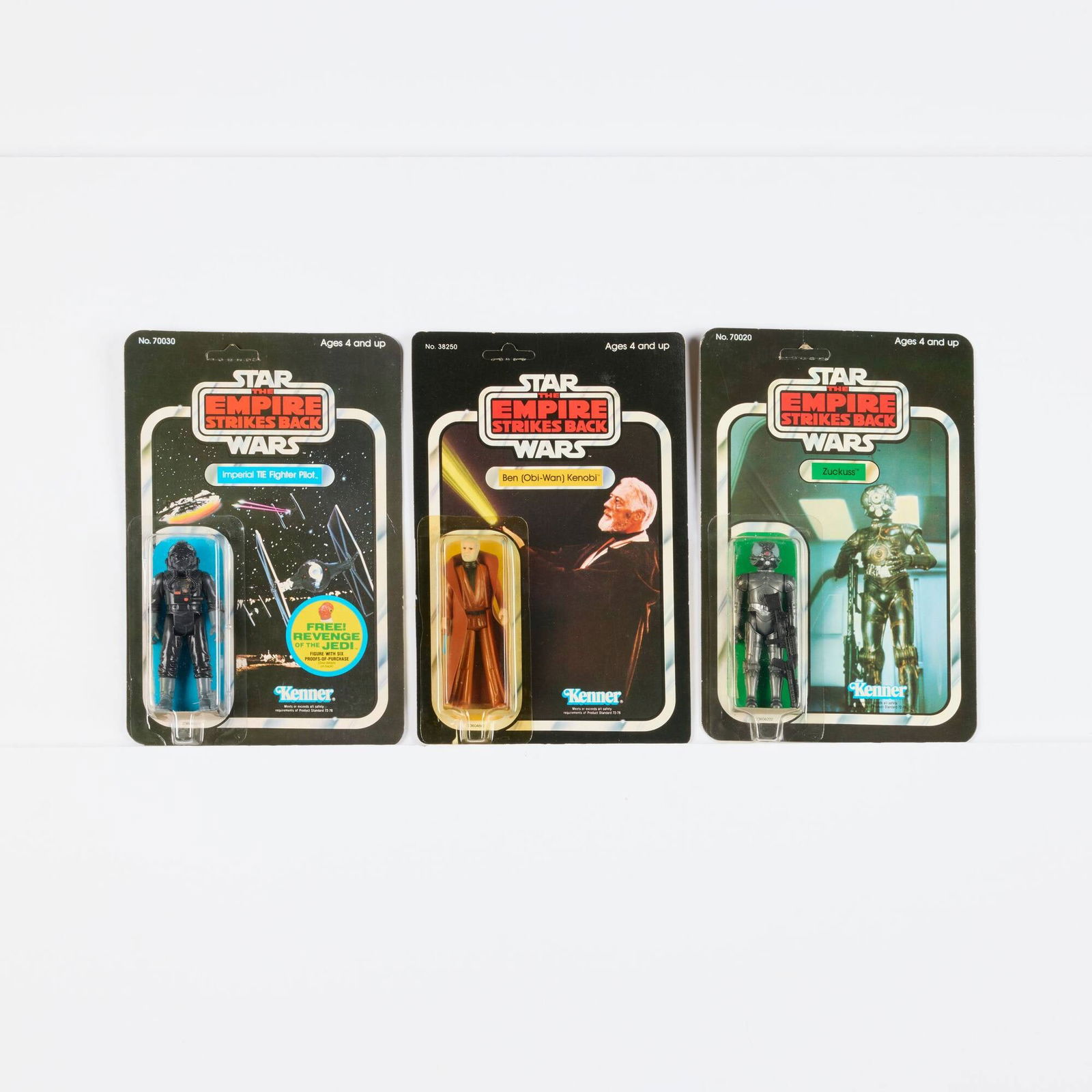 Three 1982 Kenner Star Wars ESB 48 Back Factory Sealed Figure Group (1 of 2)