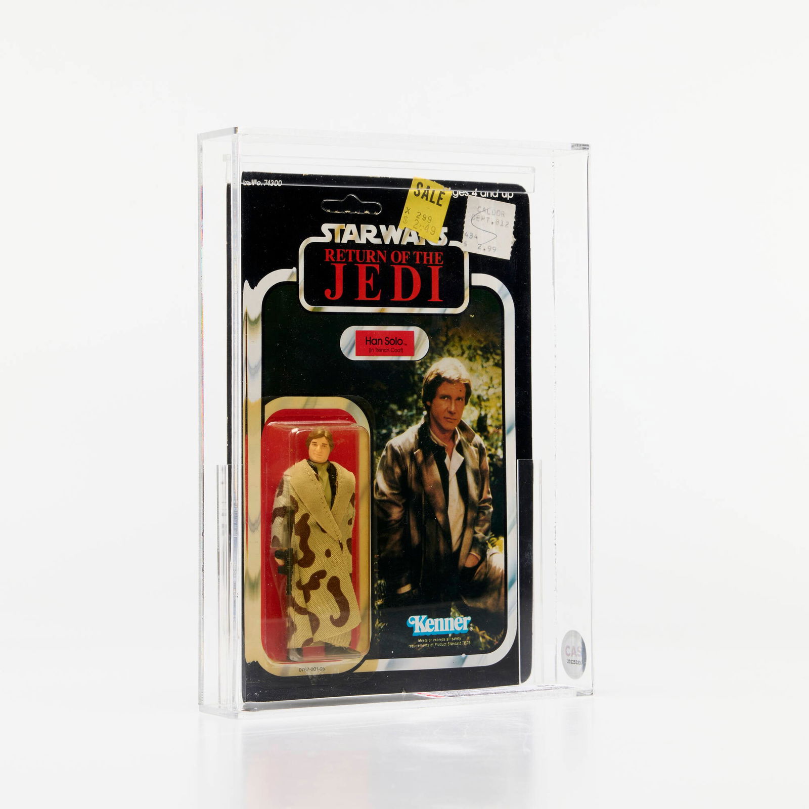 1983 Kenner Star Wars ROTJ 77 Back-A Han Solo (Trench Coat) Plain Lapel Variant CAS 80 (1 of 3)