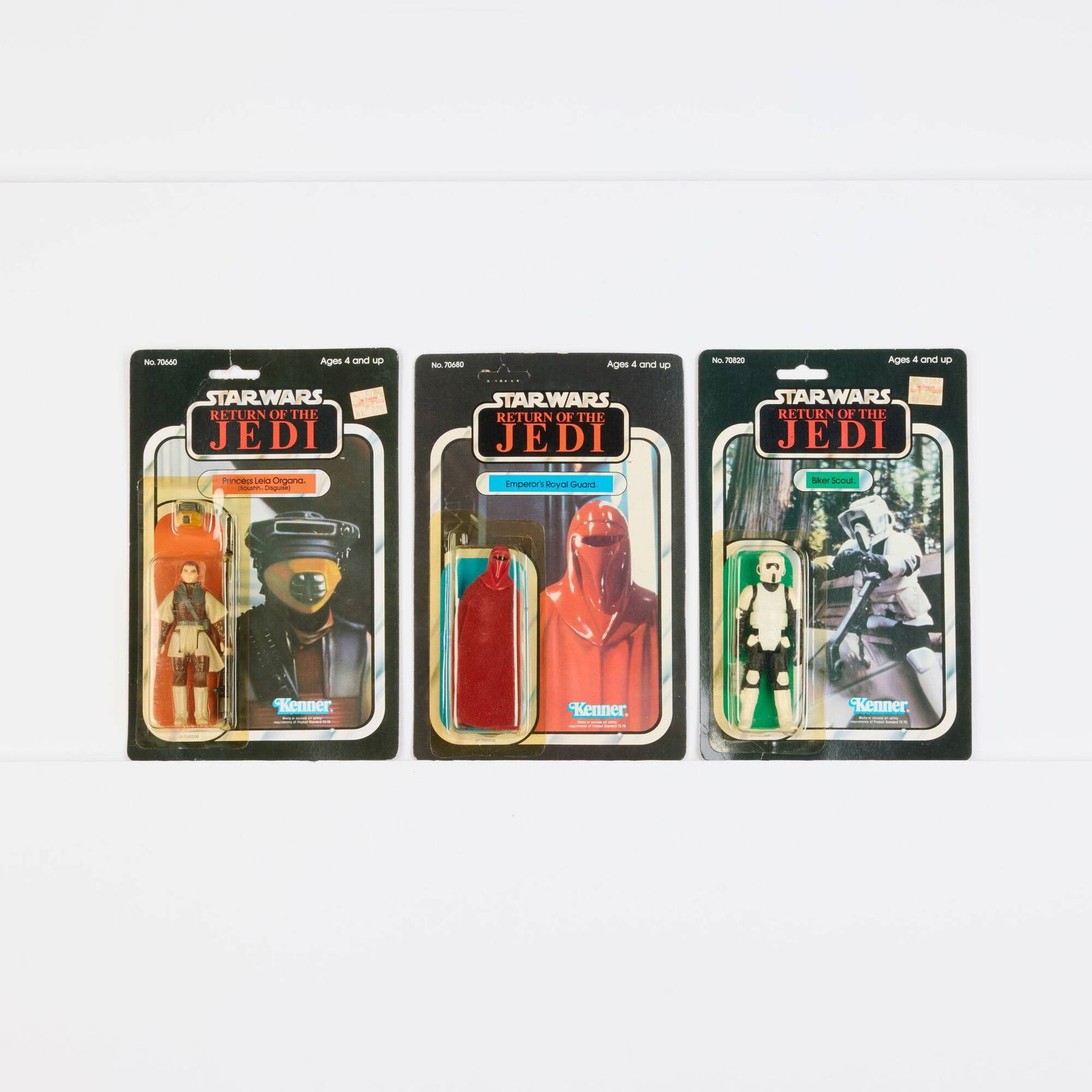 Three 1983 Kenner Star Wars ROTJ 65 Back Factory Sealed Figure Group (1 of 2)