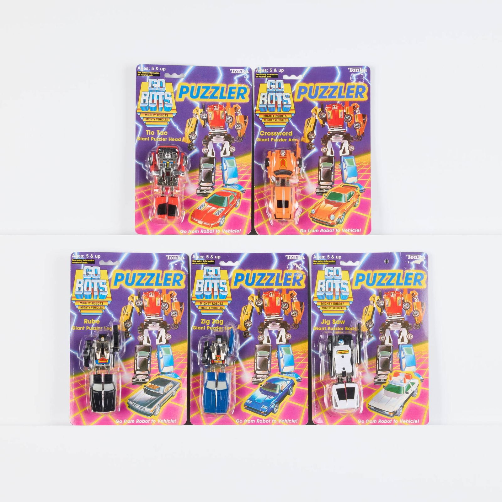 1985 Tonka GoBots Puzzler Complete Set Factory Sealed (1 of 2)