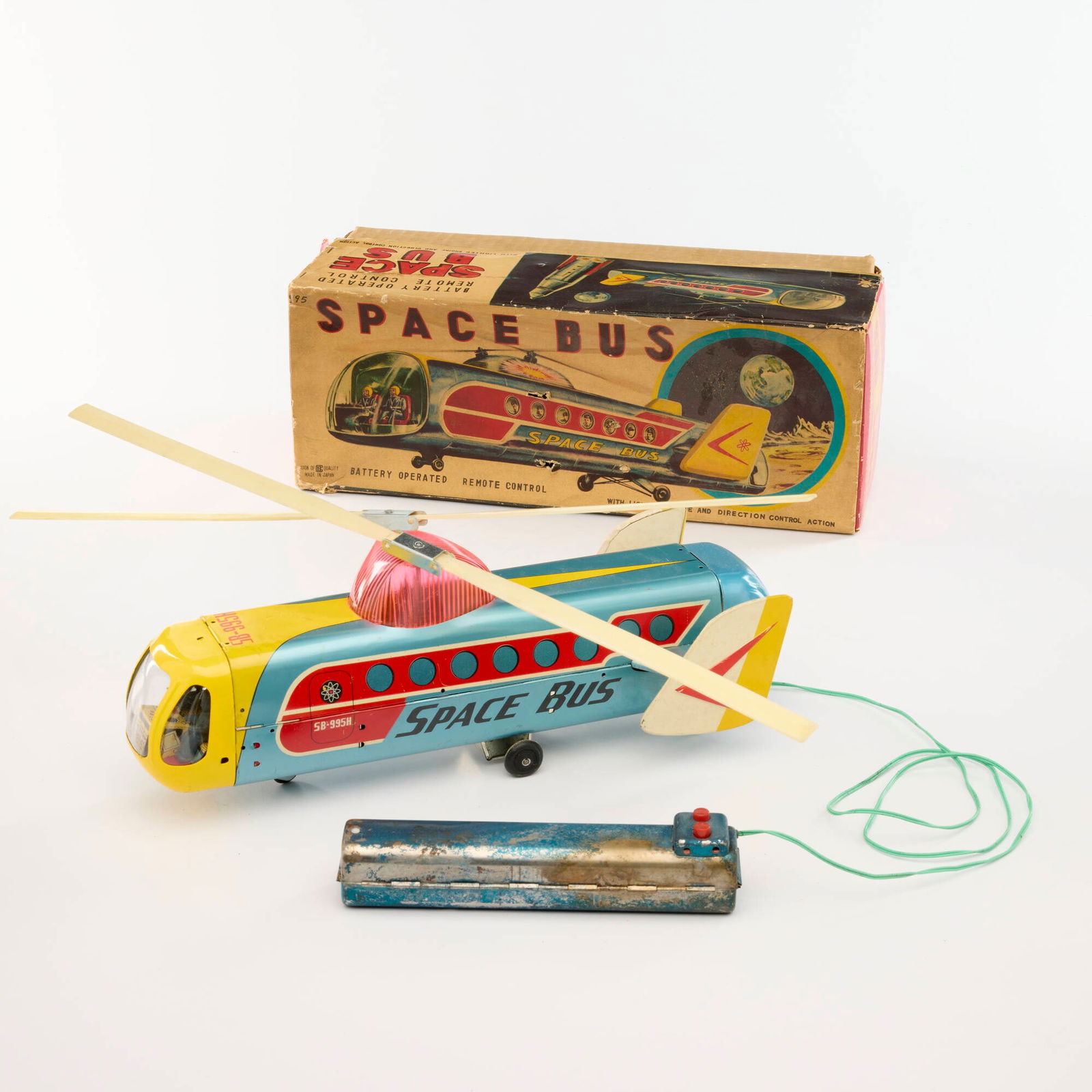 1964 Bandai Japan Battery-Operated Tin Space Bus Boxed (1 of 2)