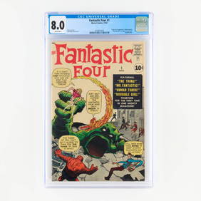 Marvel Comics Fantastic Four #1 CGC 8.0 (1 of 2)