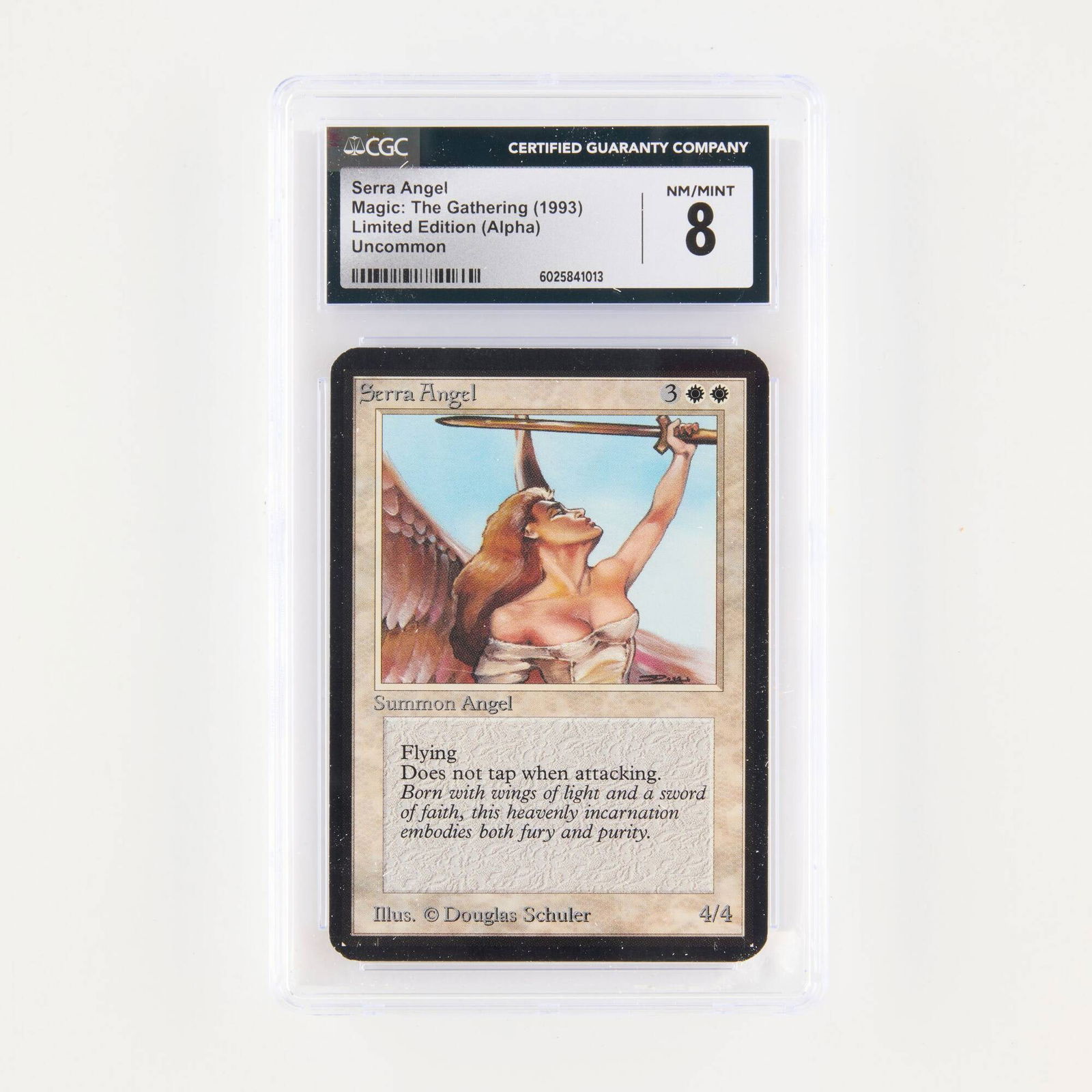 1993 Magic: The Gathering Alpha Limited Edition Serra Angel Trading Card CGC 8 (1 of 2)
