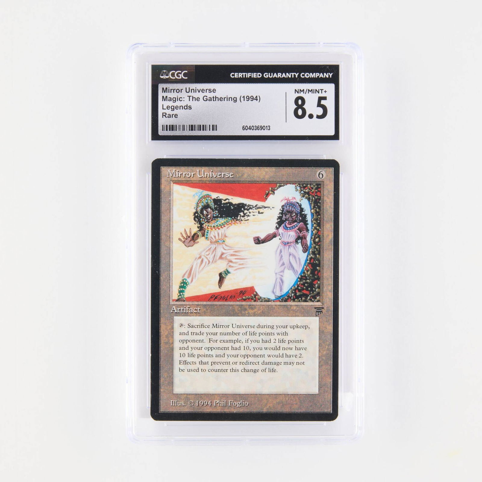 1994 Magic: The Gathering Legends Mirror Universe Trading Card CGC 8.5 (1 of 2)