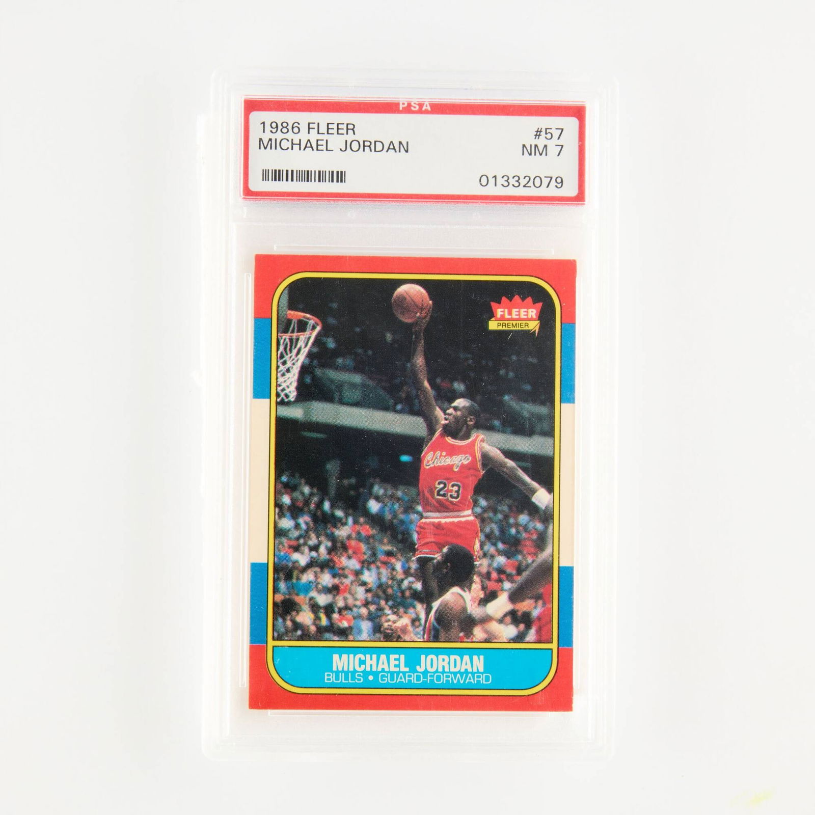 1986 Fleer Basketball #57 Michael Jordan PSA 7 (1 of 4)