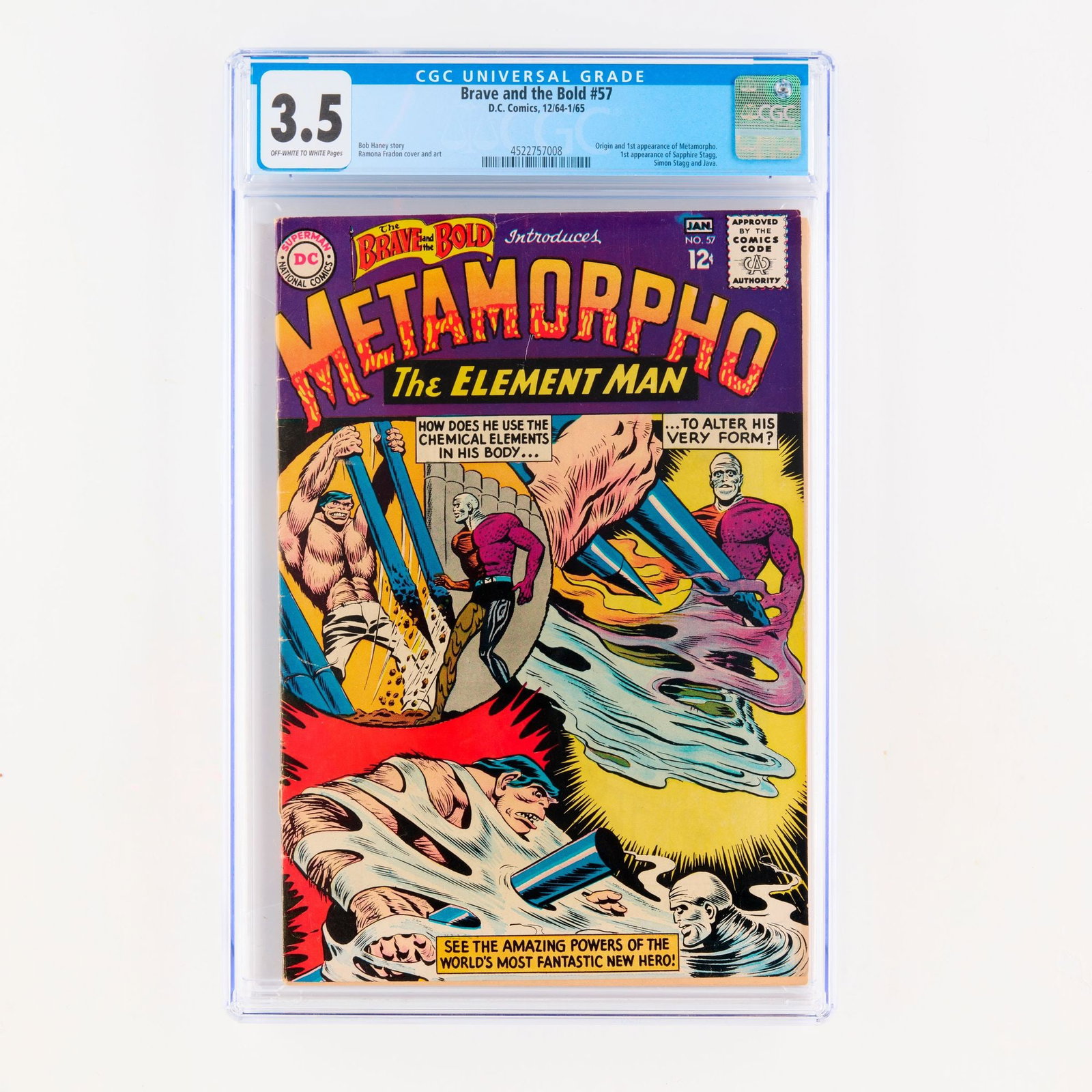 D.C. Comics Brave and the Bold #57 CGC 3.5 (1 of 2)