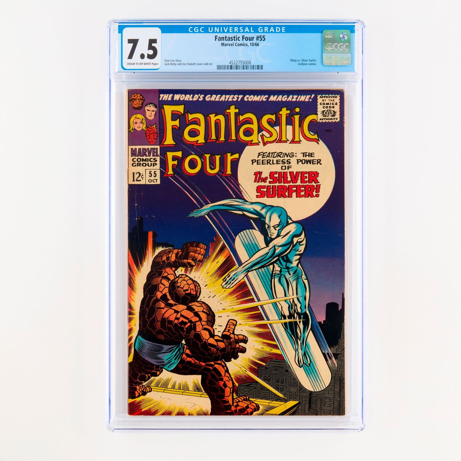 Marvel Comics Fantastic Four #55 CGC 7.5 (1 of 2)