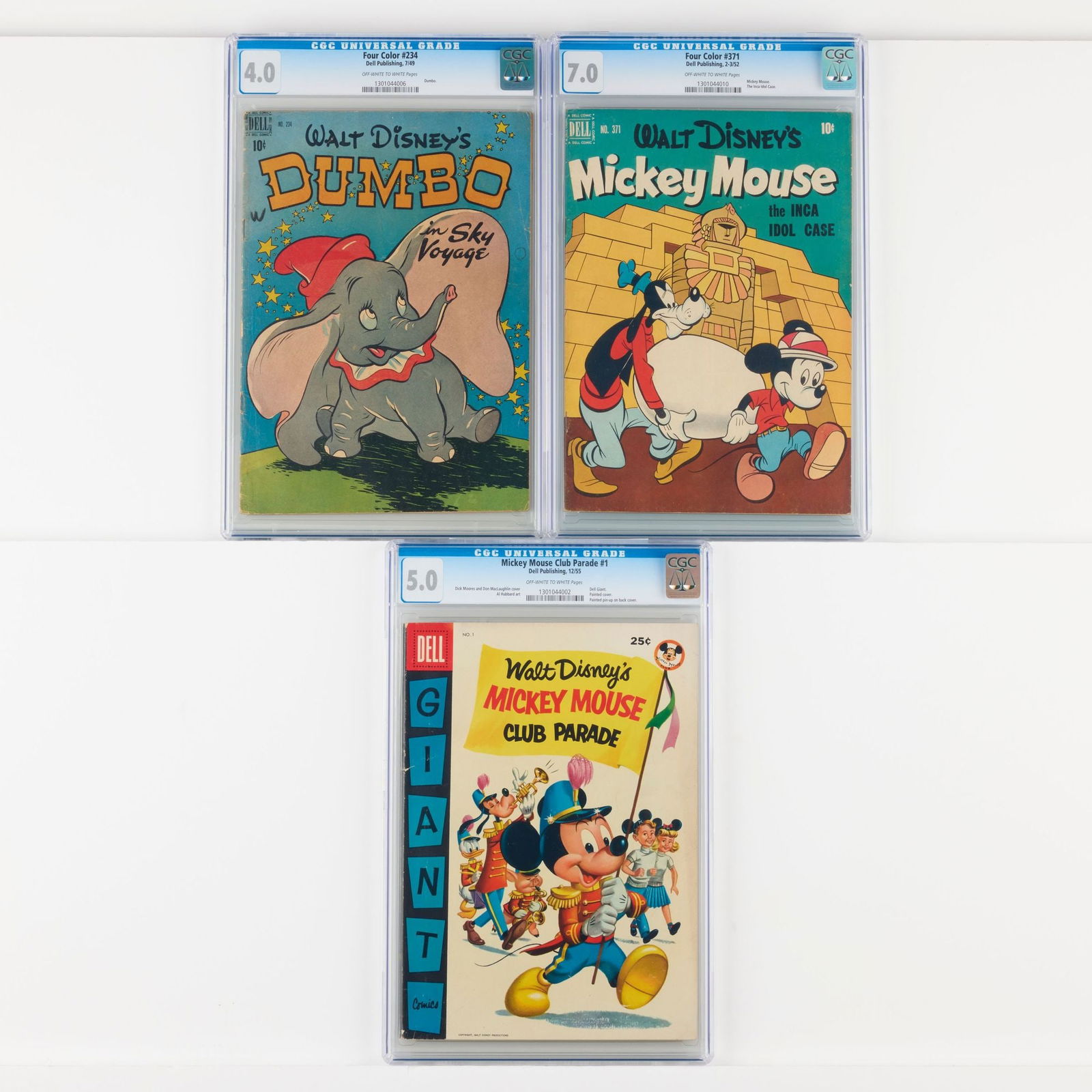 3 Dell Publishing Four Color Walt Disney CGC Comic Group (1 of 2)