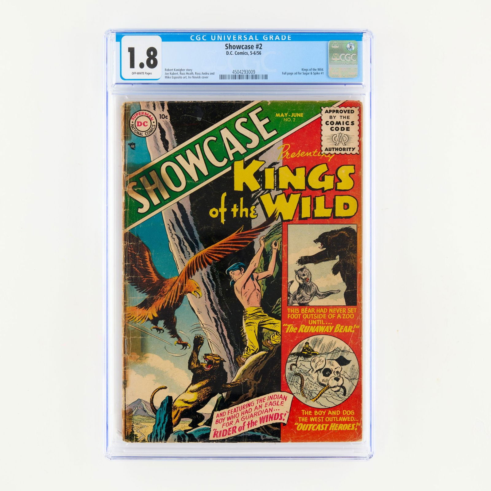 D.C. Comics Showcase #2 CGC 1.8 (1 of 2)