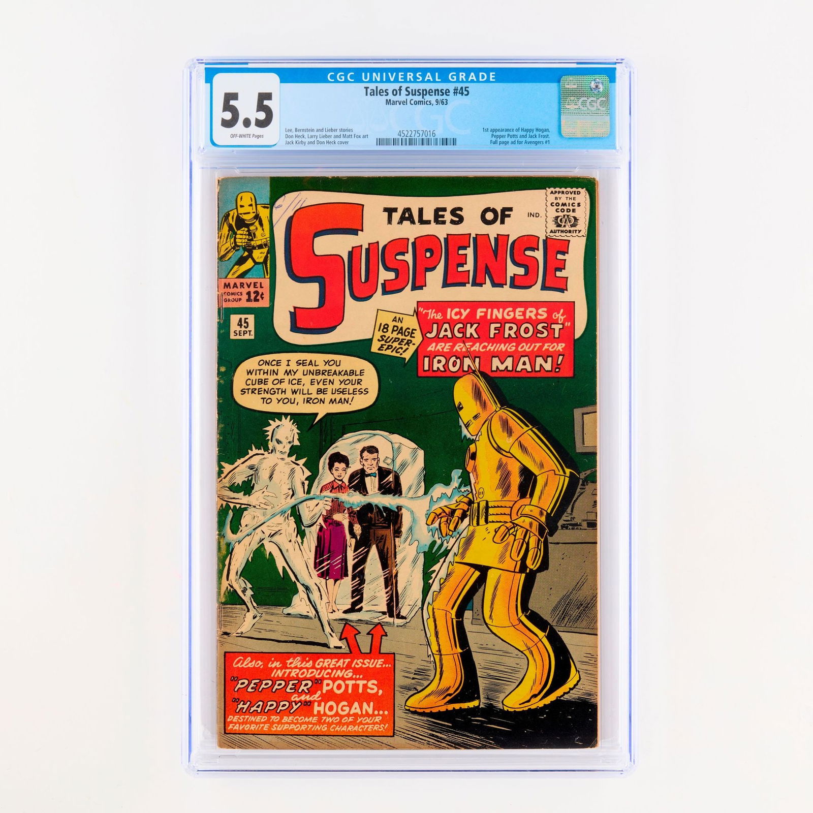 Marvel Comics Tales of Suspense #45 CGC 5.5 (1 of 2)